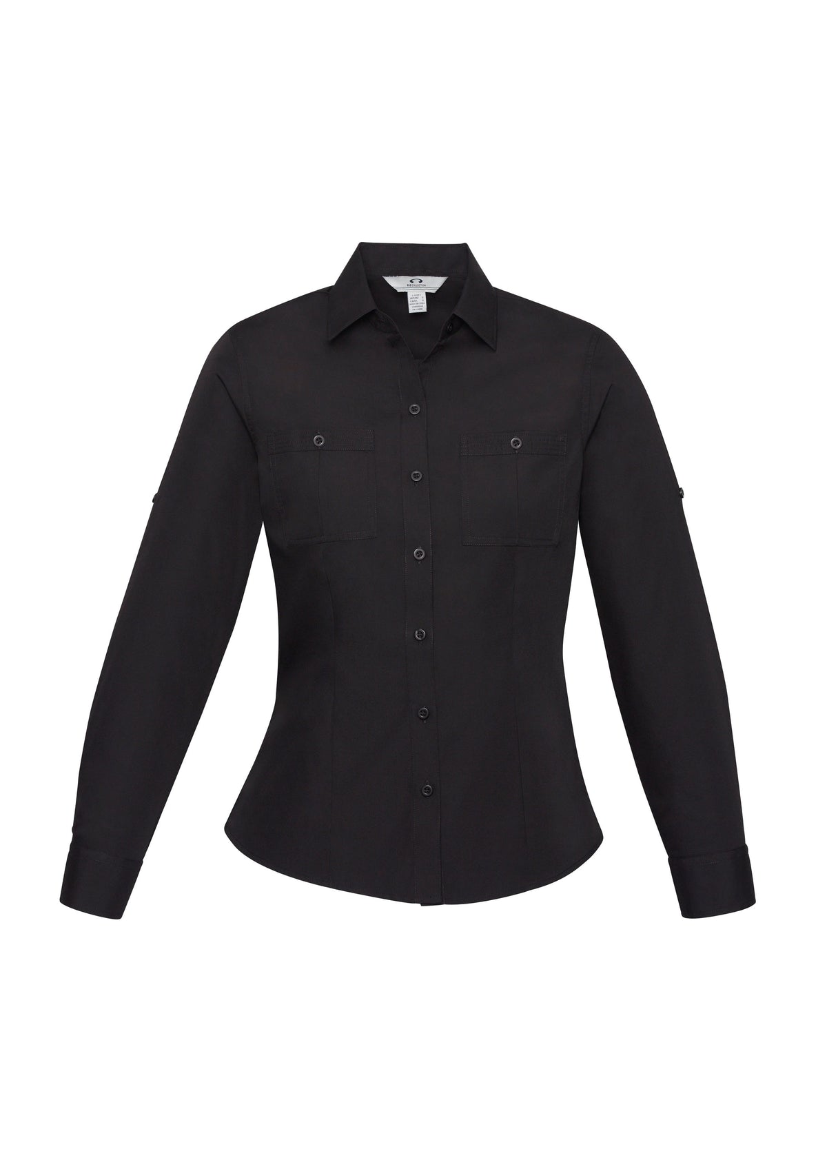 Bondi Womens Long Sleeve Shirt - Black - Front
