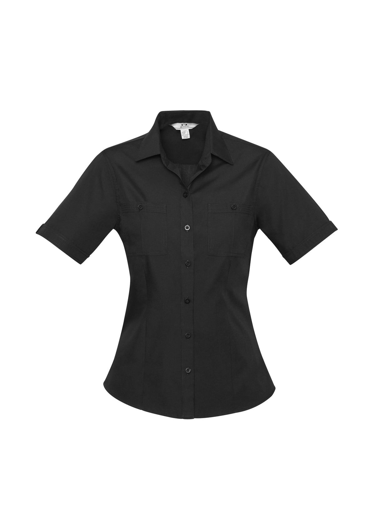 Bondi Womens Short Sleeve Shirt - Black - Front