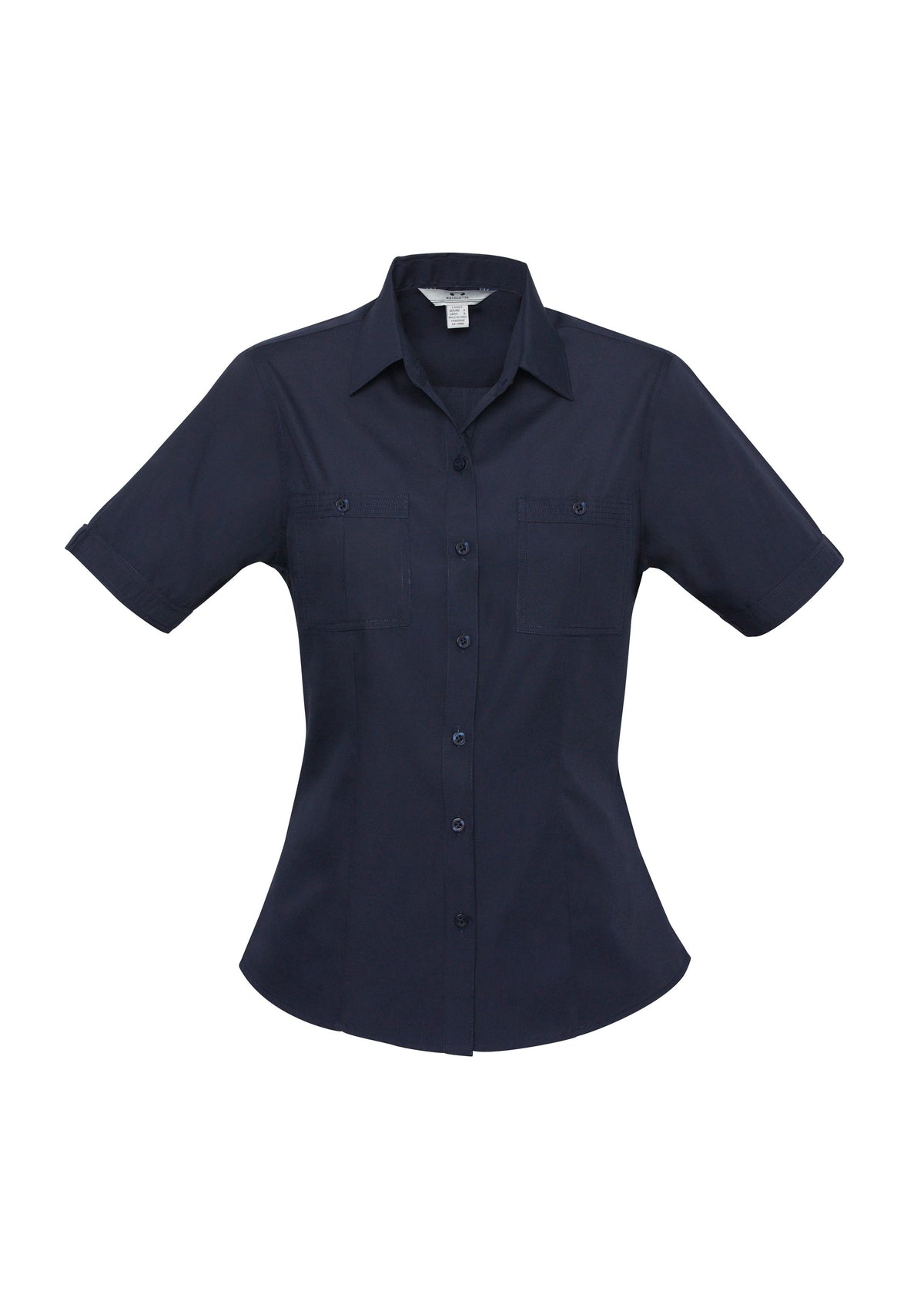 Bondi Womens Short Sleeve Shirt - Navy - Front