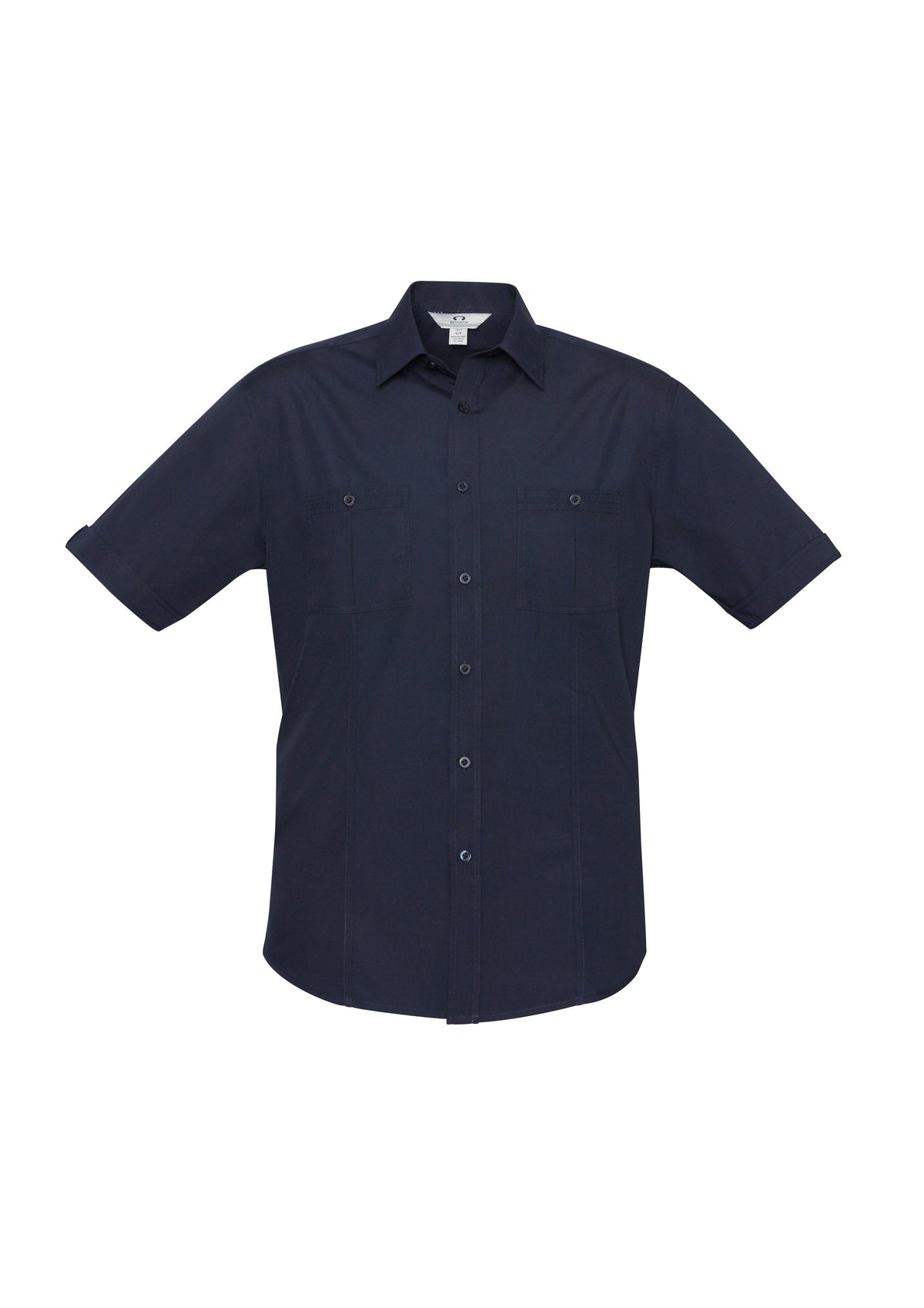 Bondi Mens Short Sleeve Shirt - Navy - Front