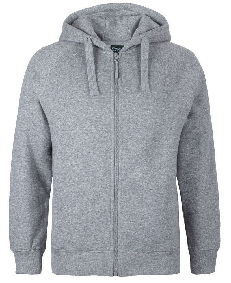 C of C Kids & Adults Full Zip Fleecy Hoodie - 13% Marle - Front
