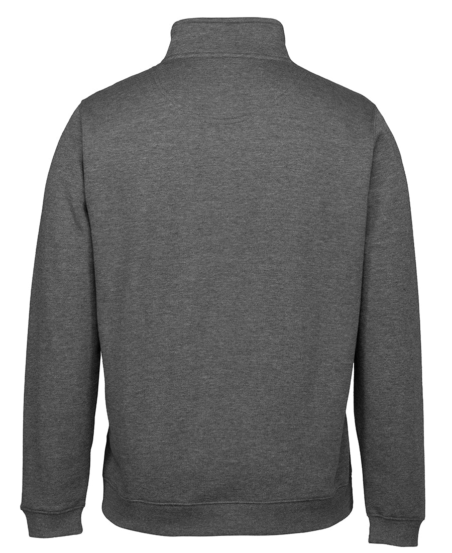 C of C Brass 1/2 Zip Sweat - Charcoal Marle - Back