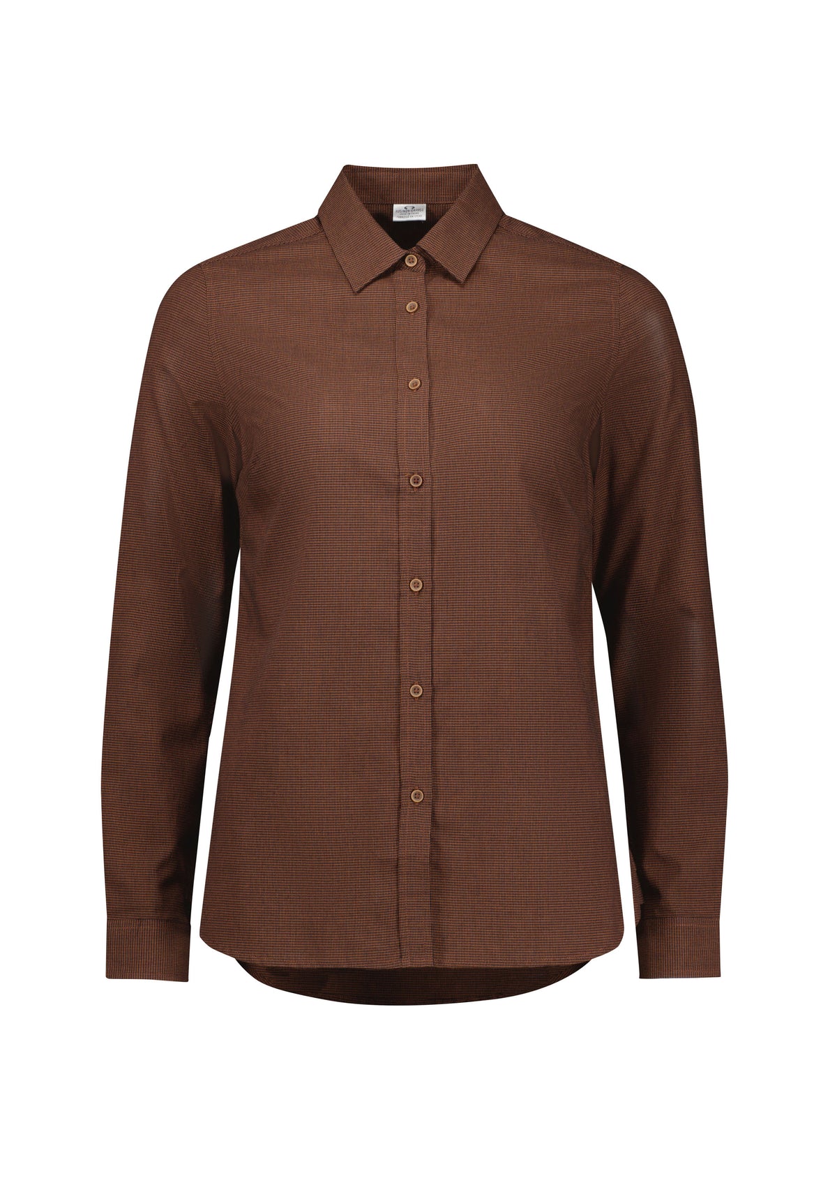 Soul Womens Long Sleeve Shirt - Rust - Front