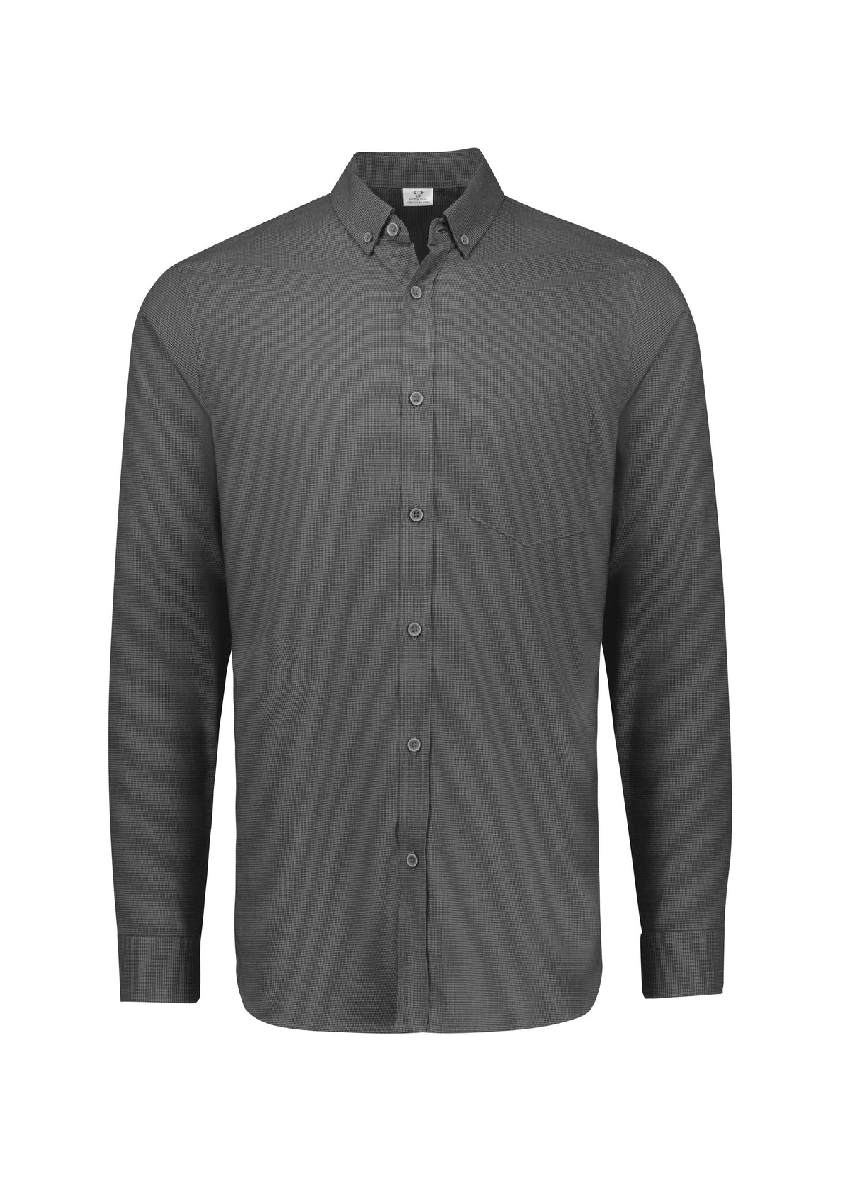 Soul Mens Long Sleeve Shirt - Grey - Front