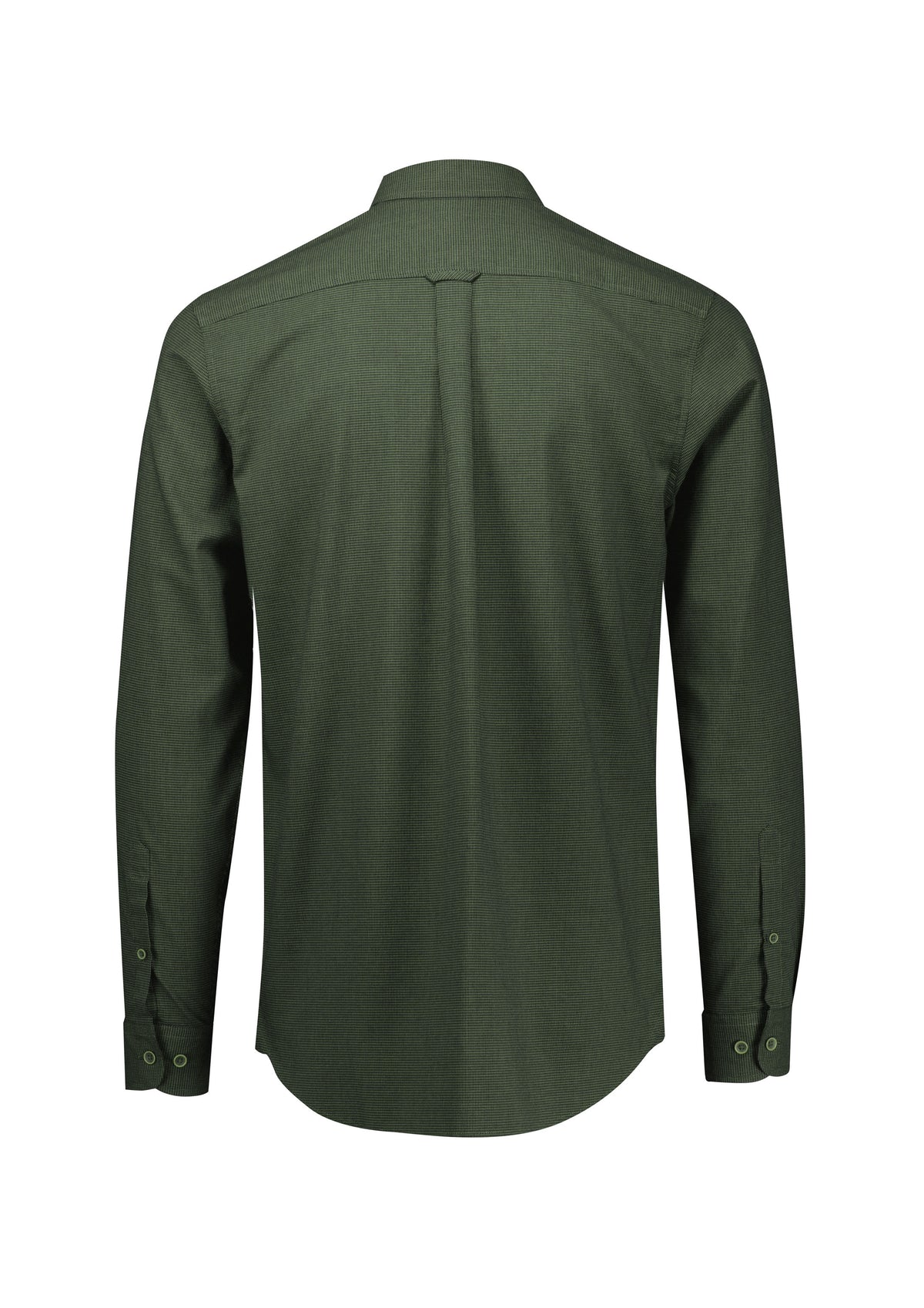 Soul Mens Long Sleeve Shirt - Olive - Back