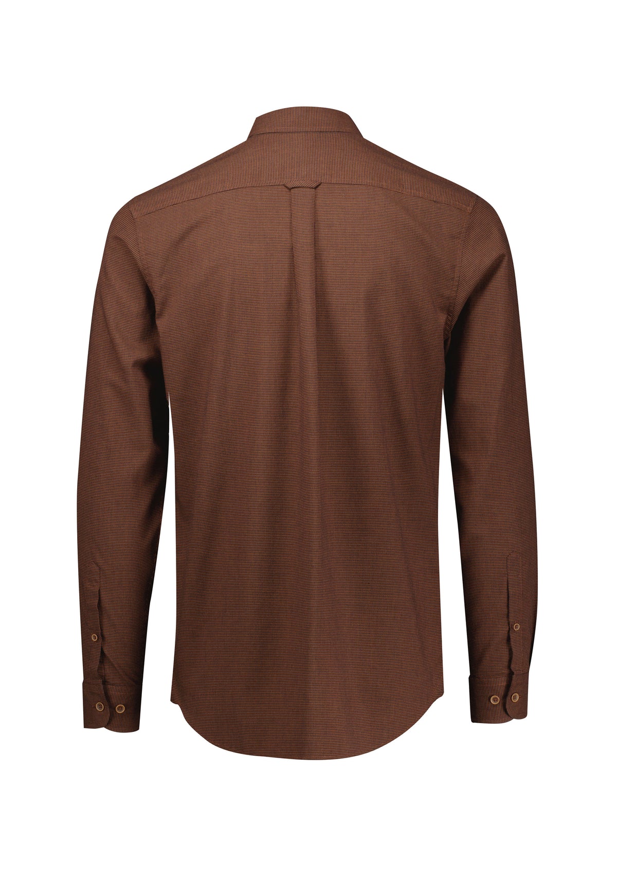 Soul Mens Long Sleeve Shirt - Rust - Back