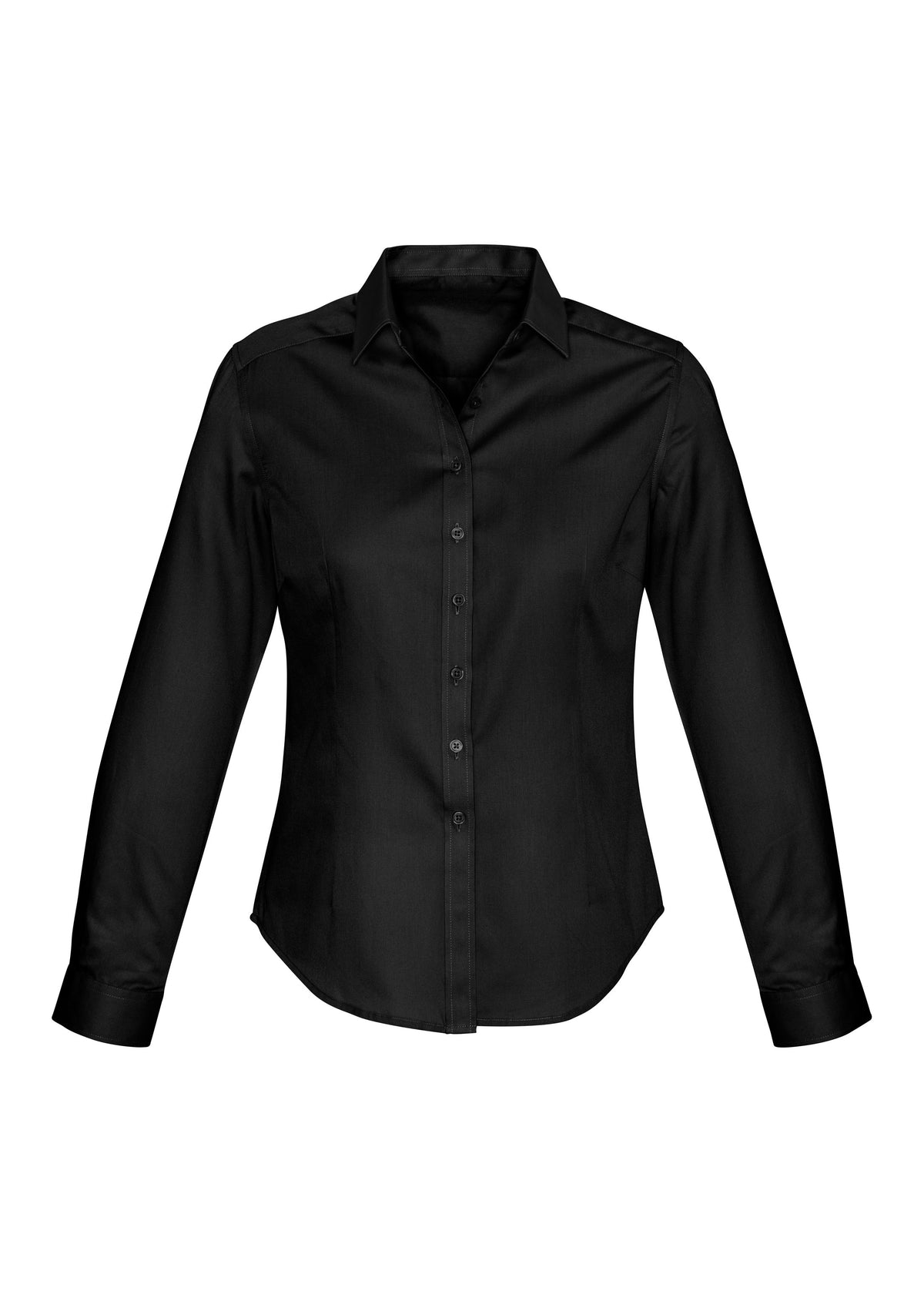 Dalton Womens Long Sleeve Shirt - Black - Front