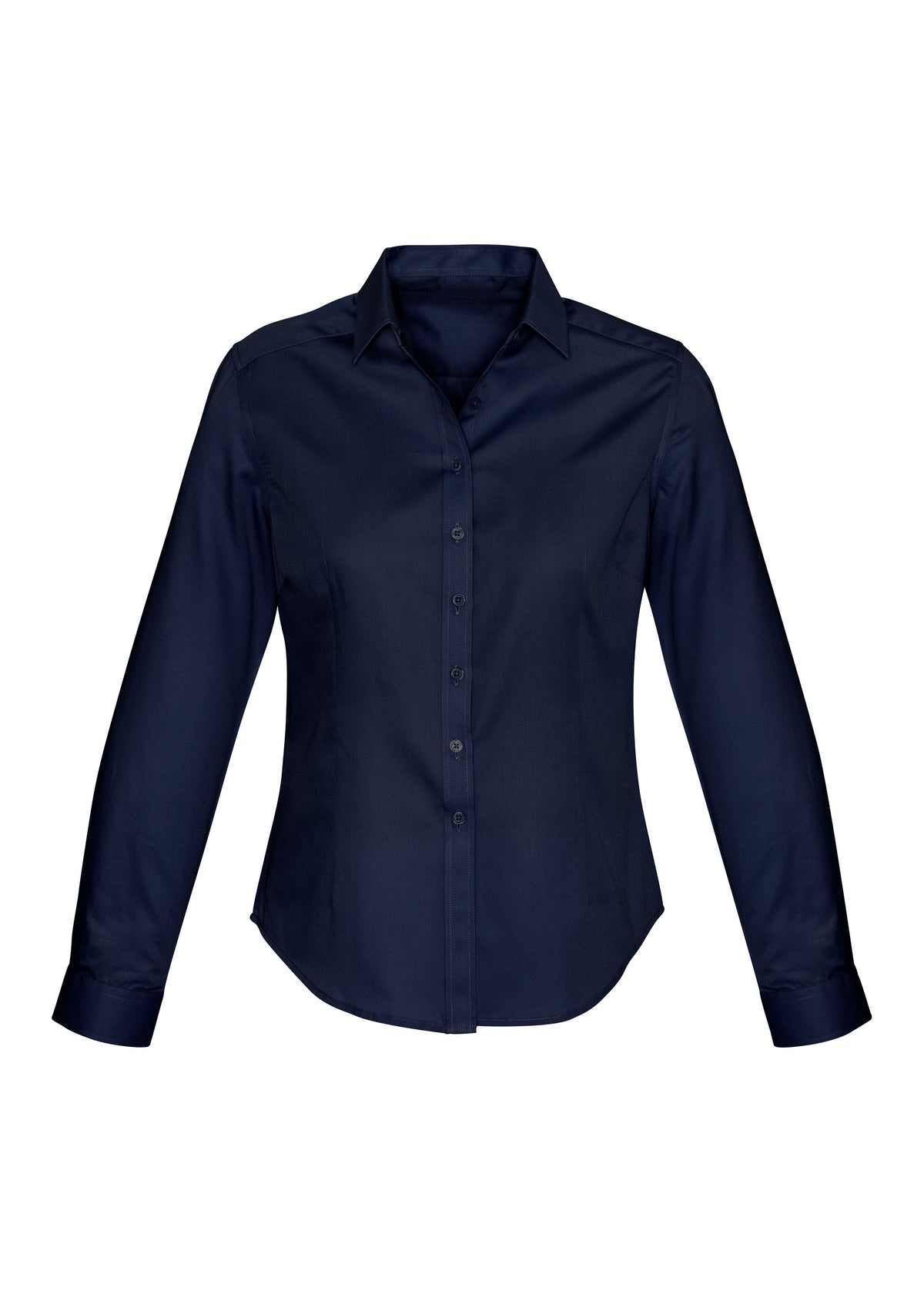 Dalton Womens Long Sleeve Shirt - Navy - Front