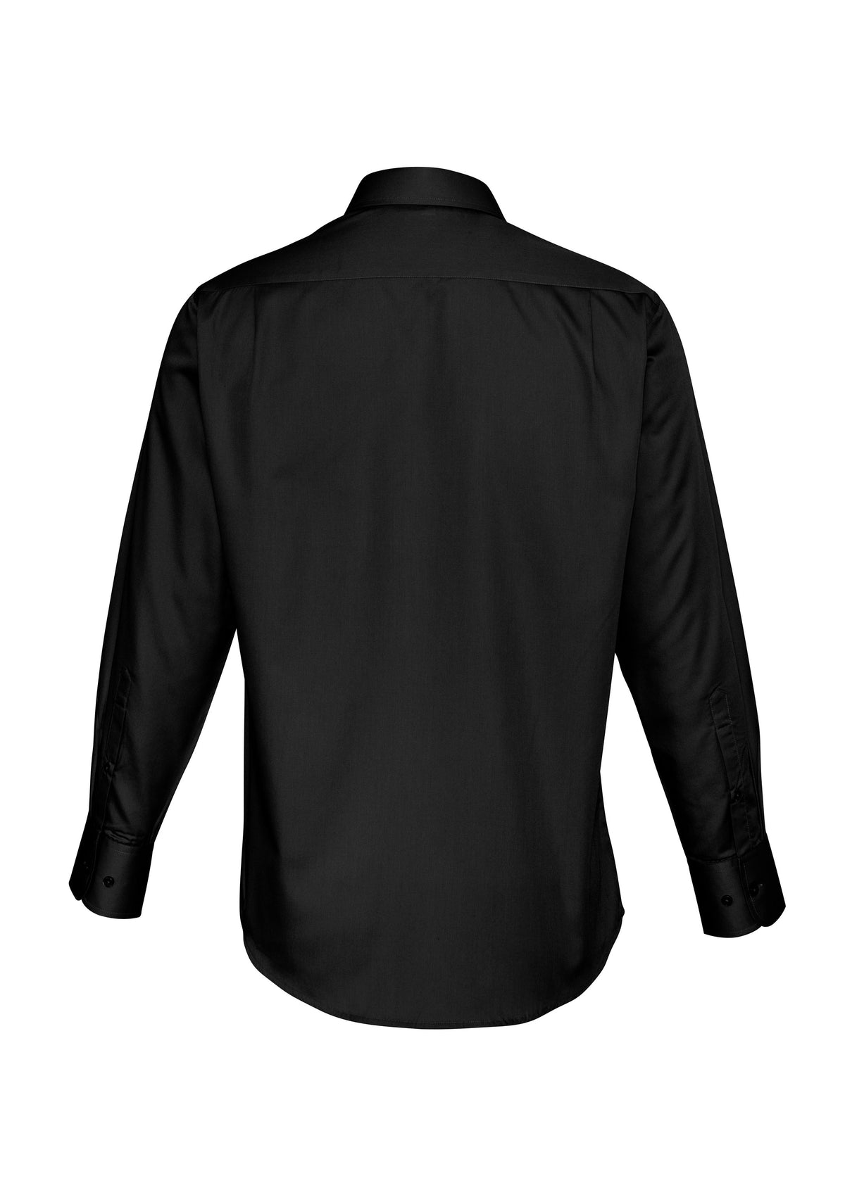 Dalton Mens Long Sleeve Shirt - Black - Back