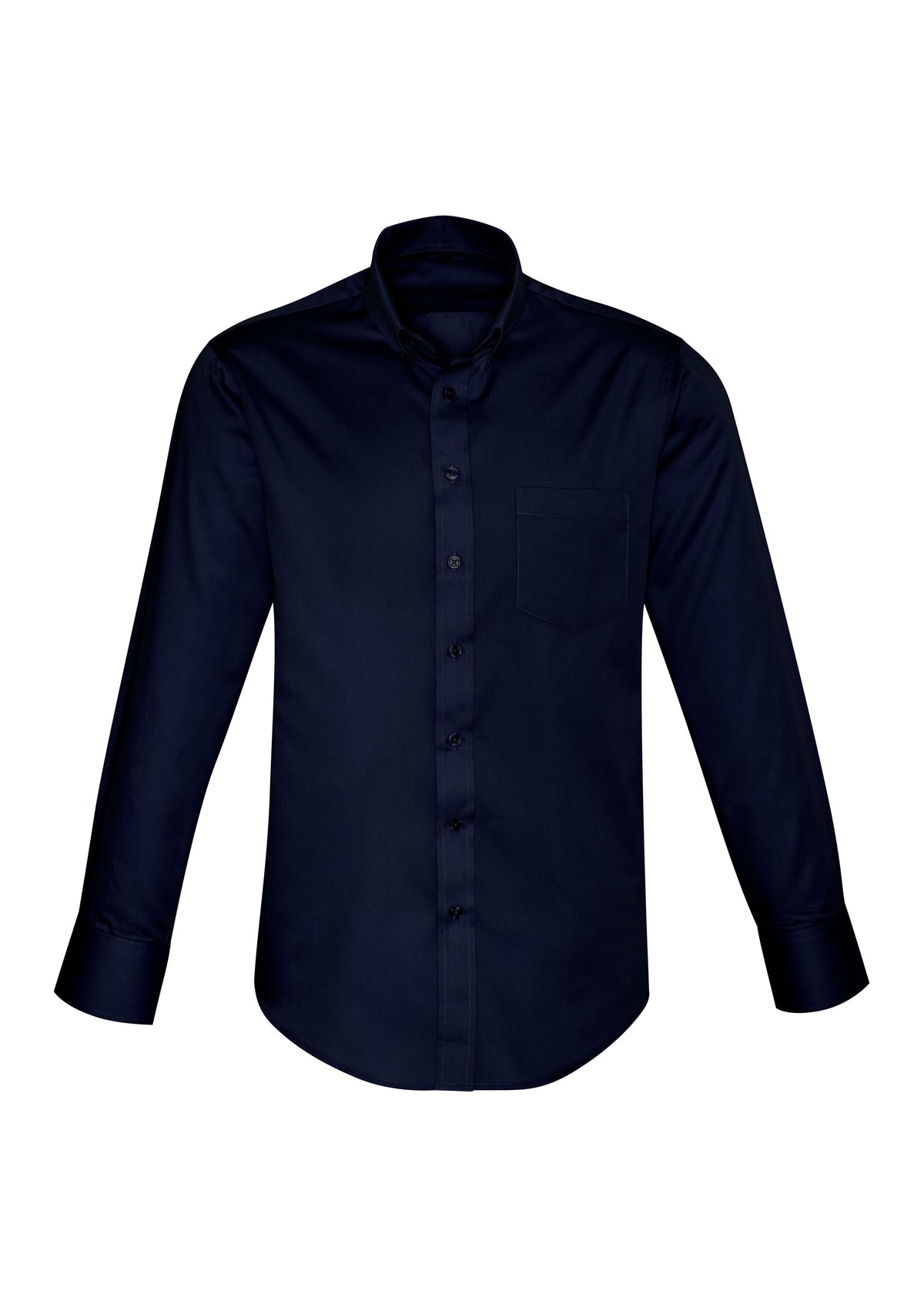 Dalton Mens Long Sleeve Shirt - Navy - Front