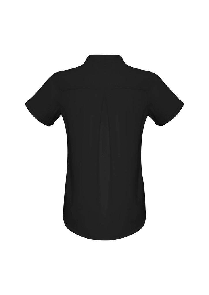 Madison Womens Short Sleeve Shirt - Black - Back
