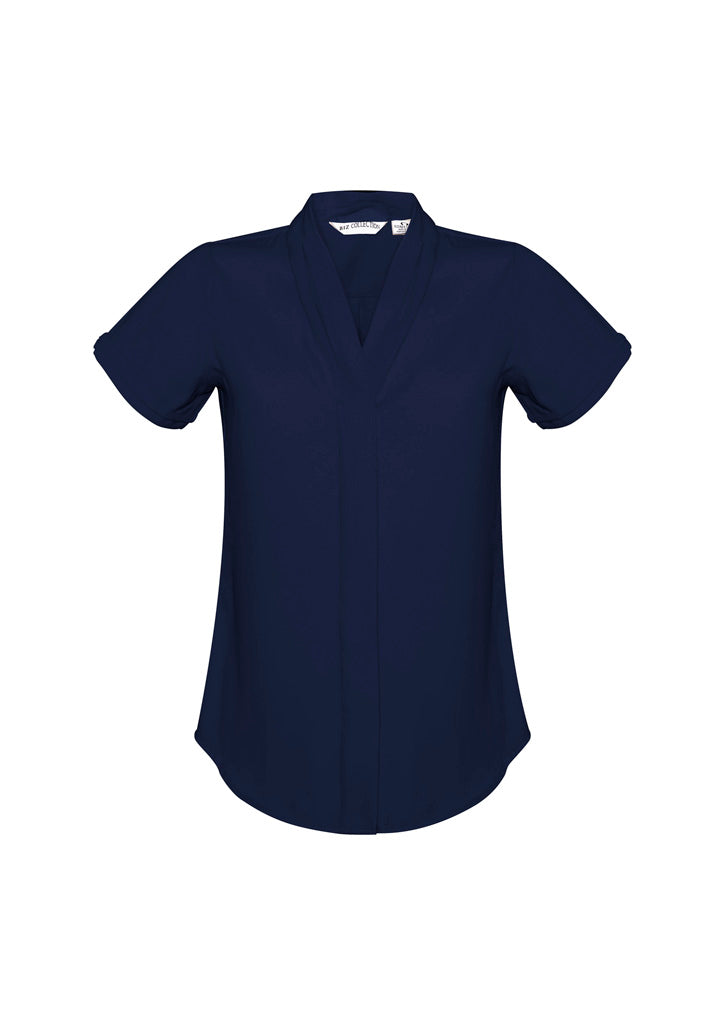 Madison Womens Short Sleeve Shirt - Midnight Blue