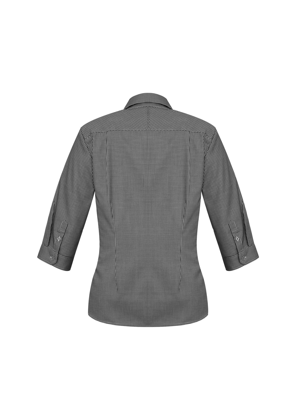 Ellison Womens 3/4 Sleeve Shirt - Black - Back