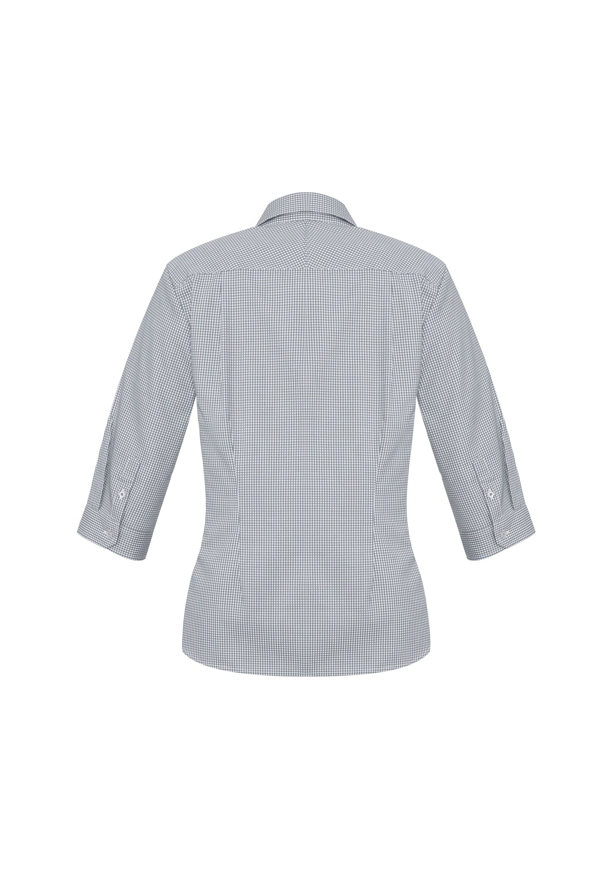 Ellison Womens 3/4 Sleeve Shirt - Silver - Back