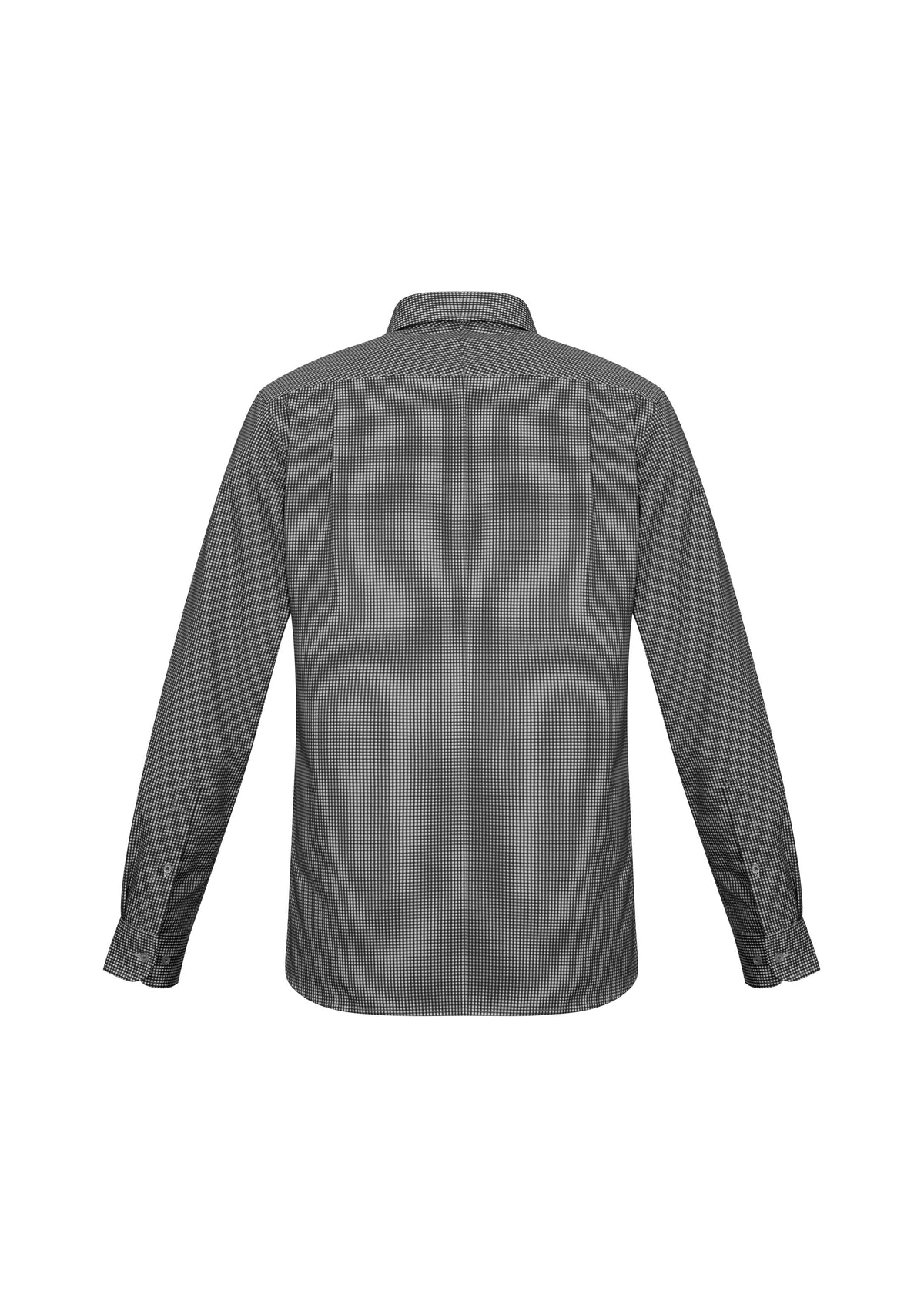 Ellison Mens Long Sleeve Shirt - Black - Back