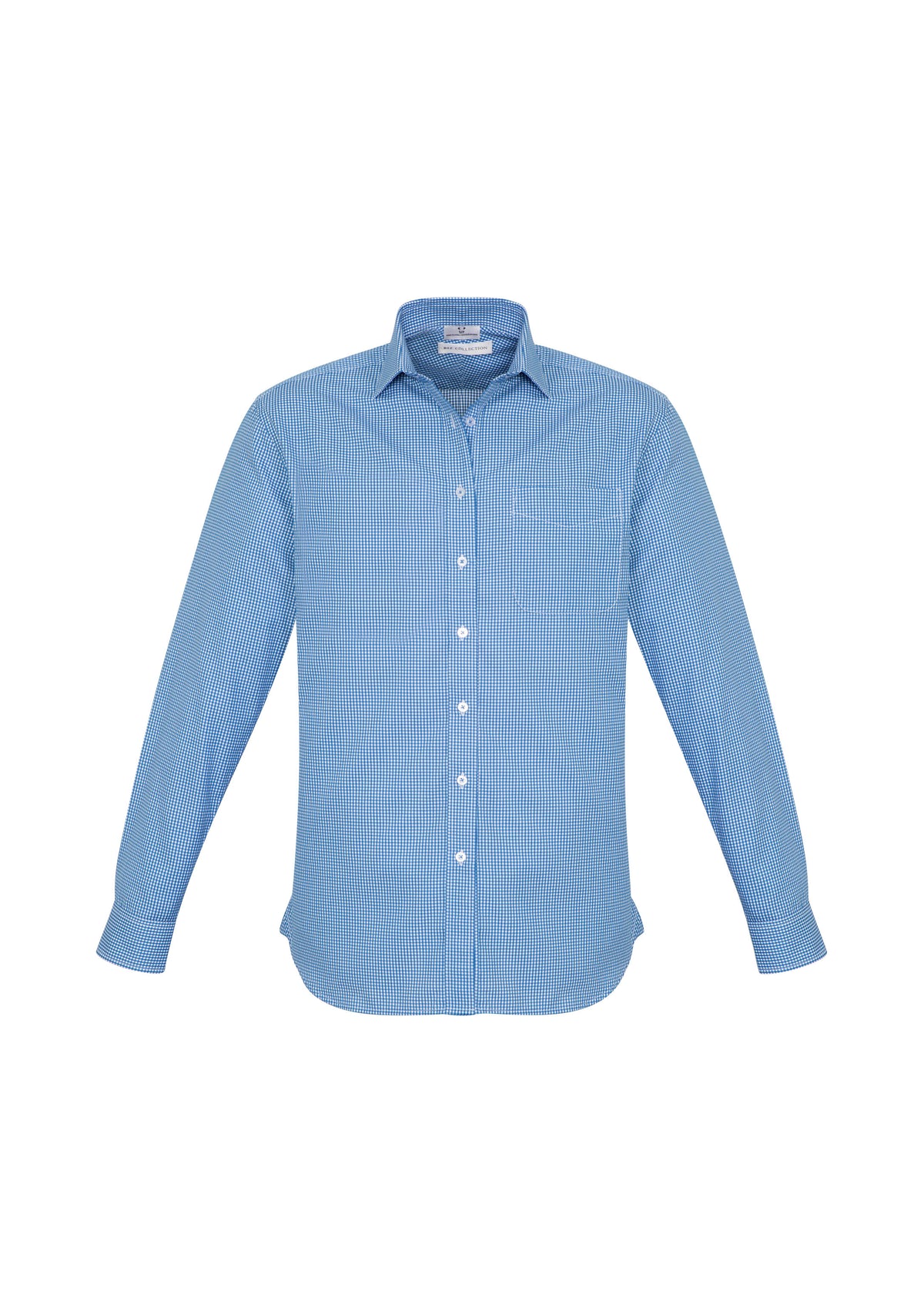 Ellison Mens Long Sleeve Shirt - French Blue - Front