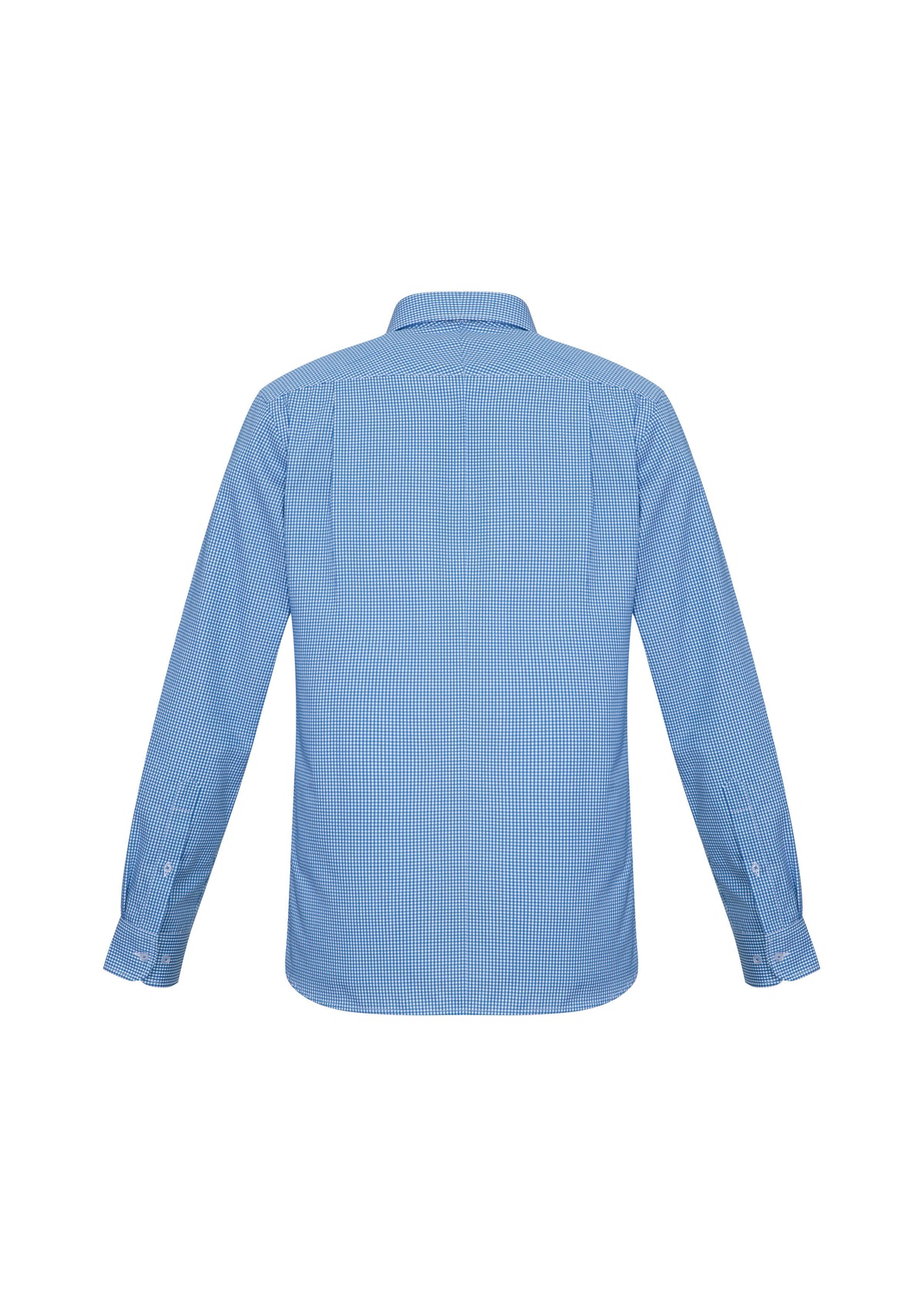 Ellison Mens Long Sleeve Shirt - French Blue - Back