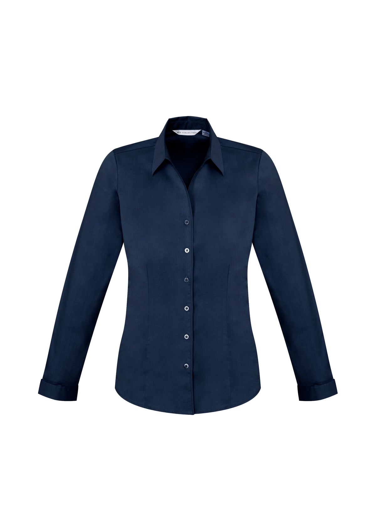 Monaco Womens Long Sleeve Shirt - Ink - Front