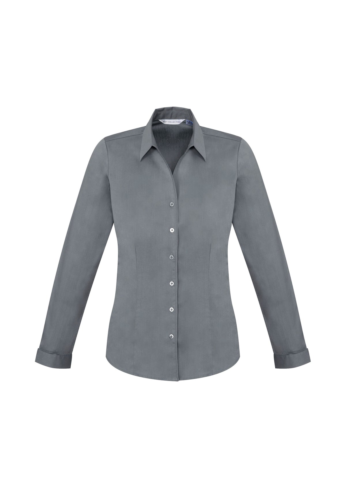 Monaco Womens Long Sleeve Shirt - Platinum - Front