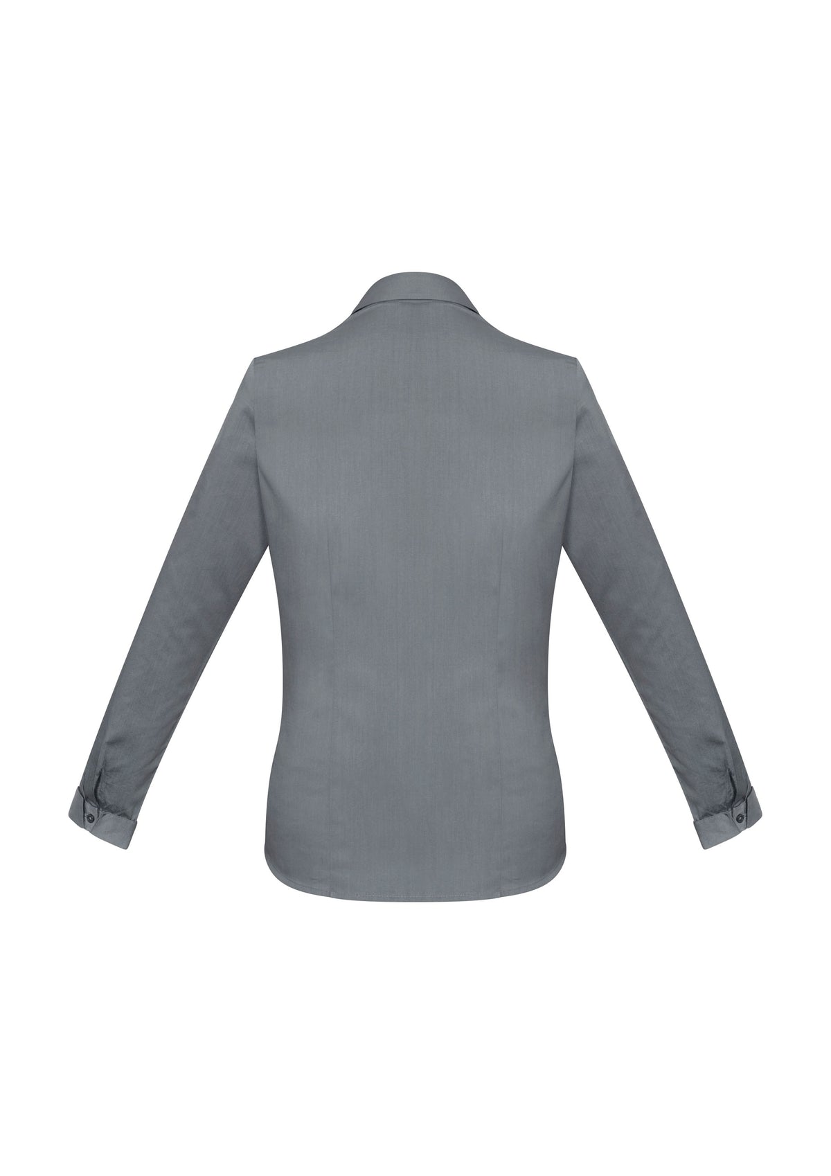 Monaco Womens Long Sleeve Shirt - Platinum - Back