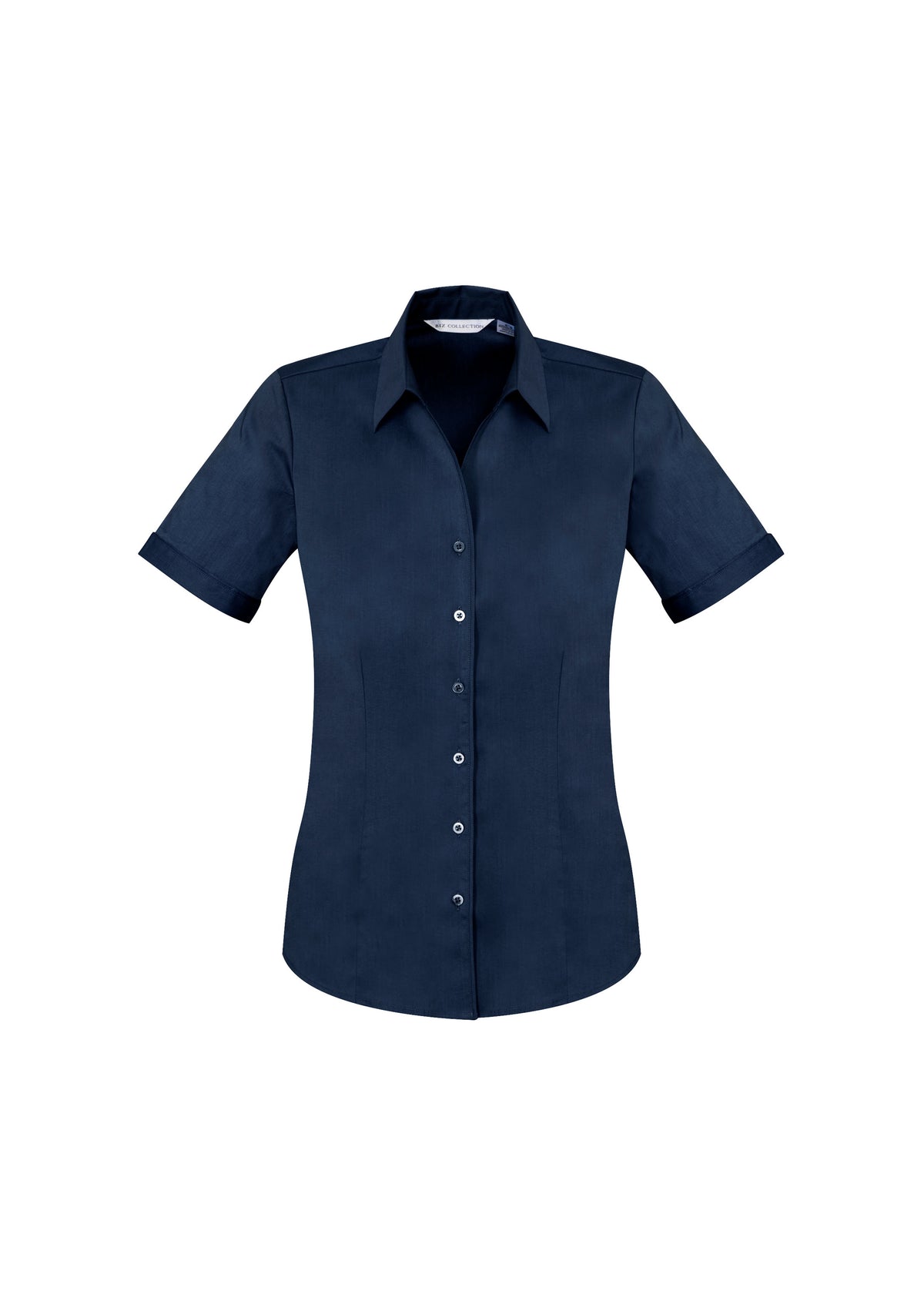 Monaco Womens Short Sleeve Shirt - Ink - Front