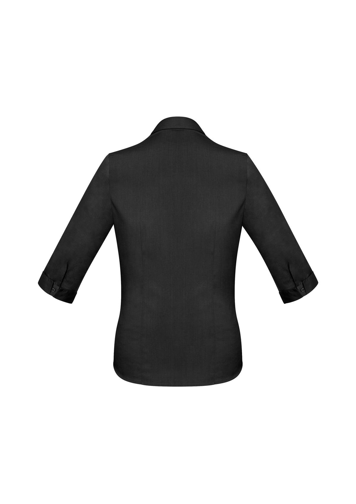 Monaco Womens 3/4 Sleeve Shirt - Black - Back