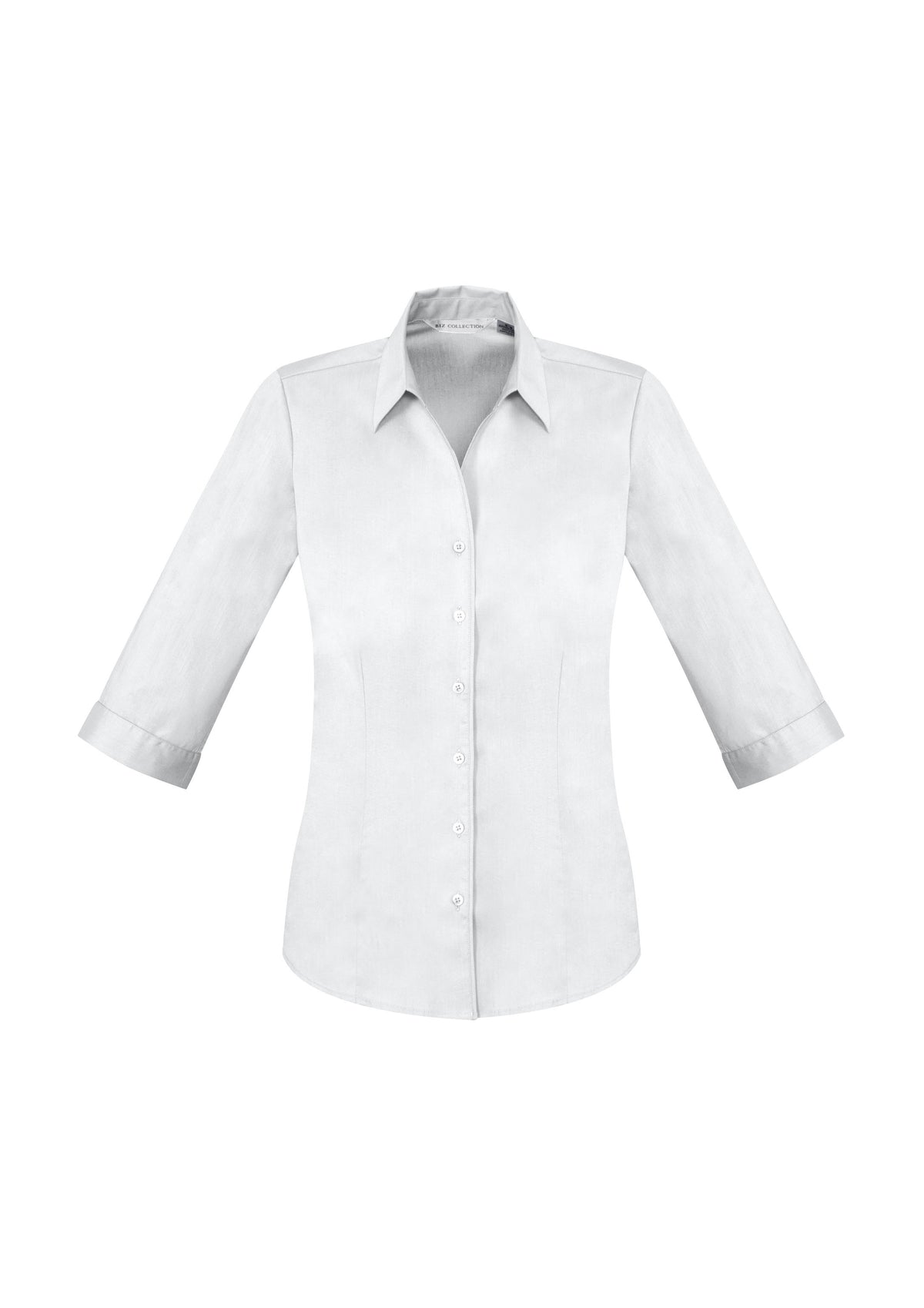 Monaco Womens 3/4 Sleeve Shirt - White - Front