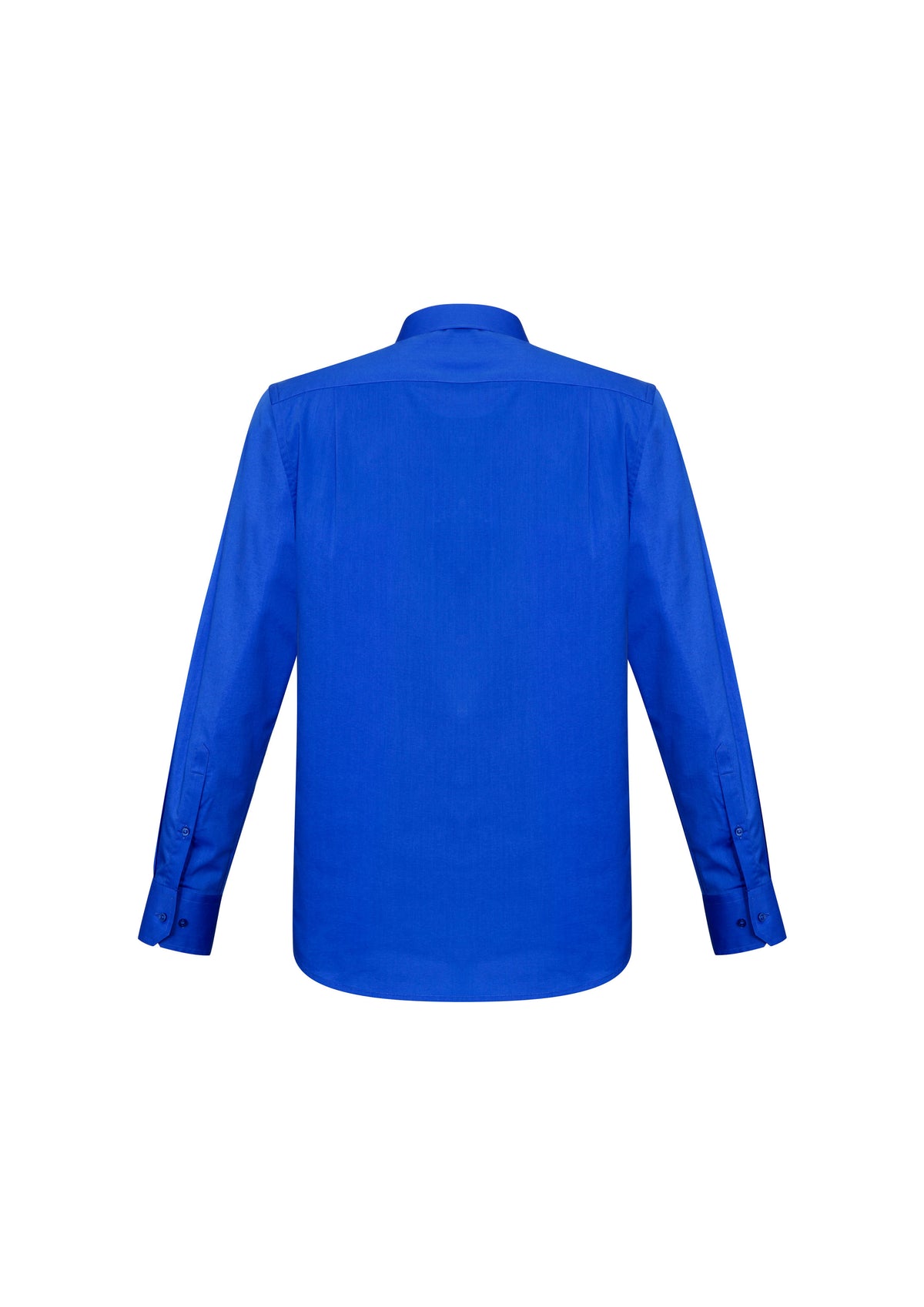 Monaco Mens Long Sleeve Shirt - Electric Blue - Back