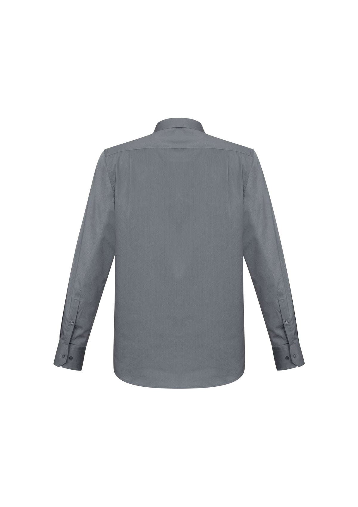 Monaco Mens Long Sleeve Shirt - Platinum - Back
