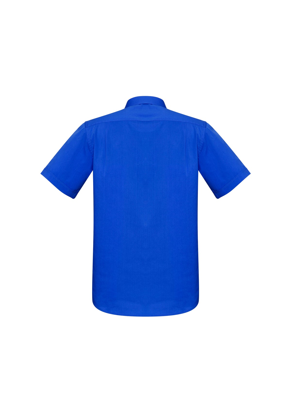 Monaco Mens Short Sleeve Shirt - Electric Blue - Back