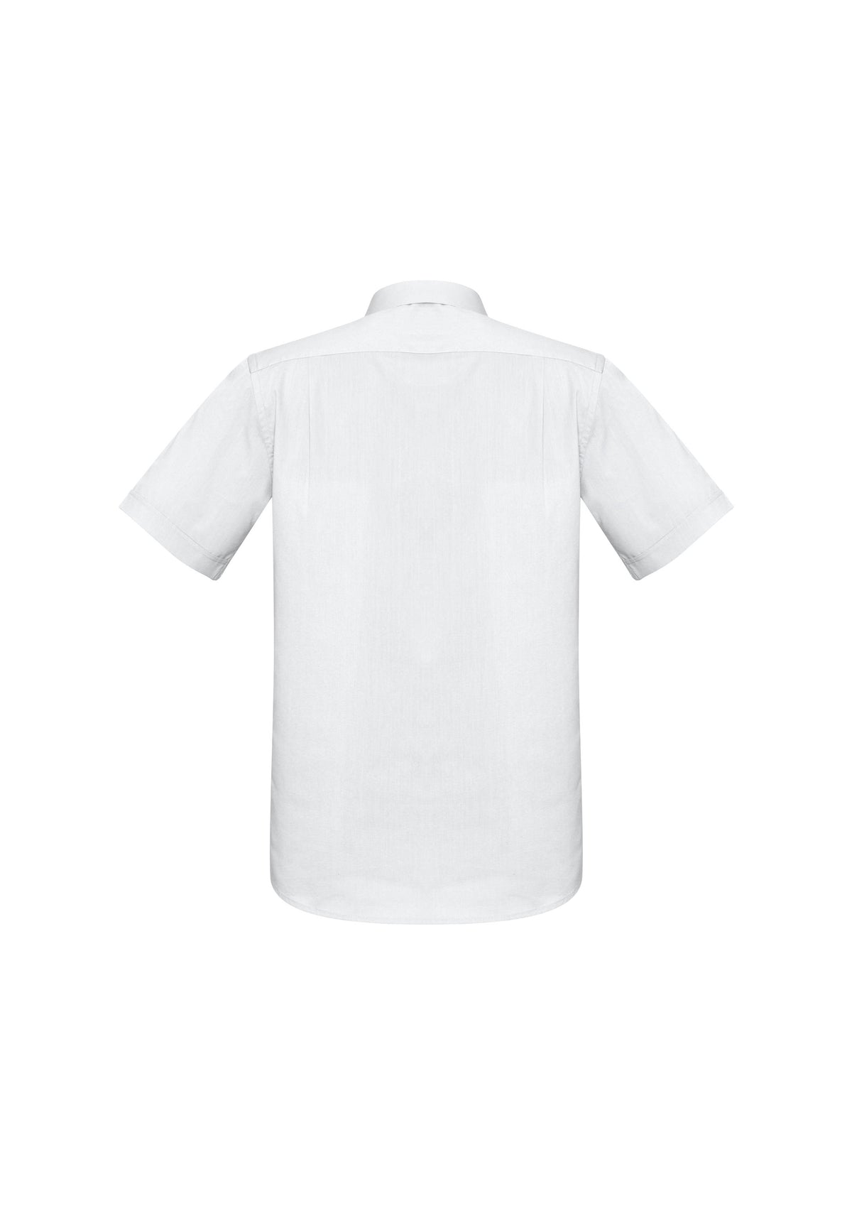 Monaco Mens Short Sleeve Shirt - White - Back