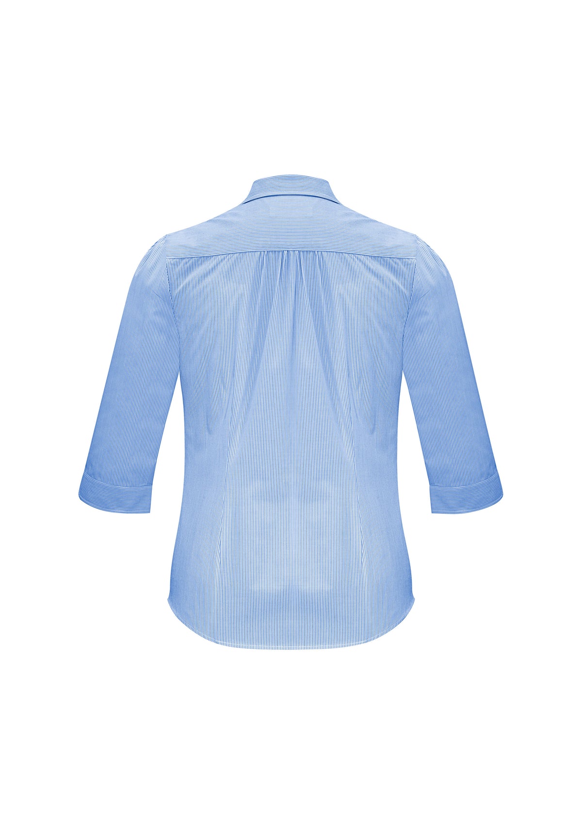 Euro Womens 3/4 Sleeve Shirt - Blue - Back