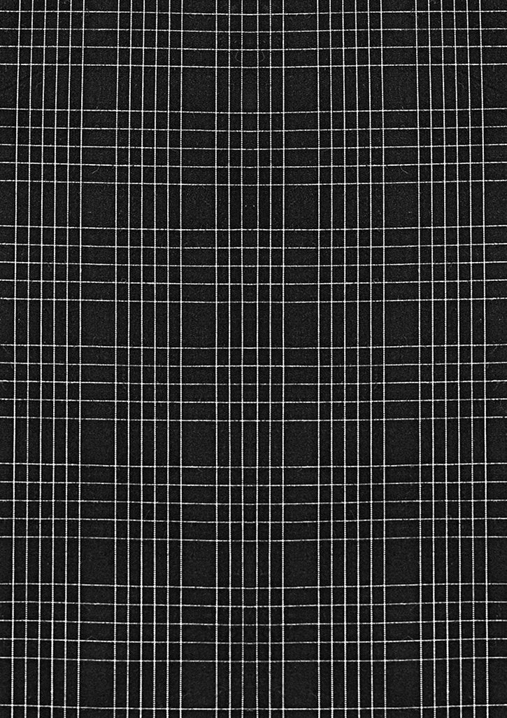 Harper Mens Long Sleeve Shirt - Black/Silver - View