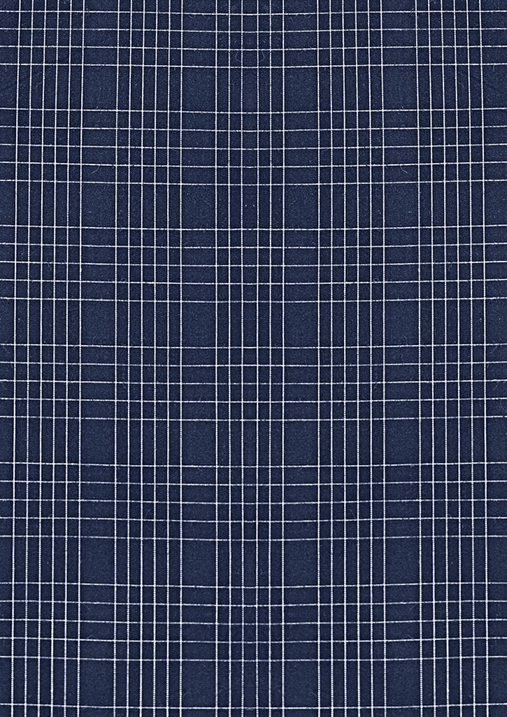 Harper Mens Long Sleeve Shirt - Ink/Silver - View