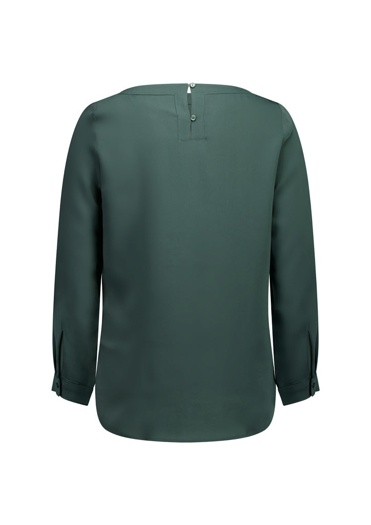 Madison Womens Boatneck Top - Seafoam - Back