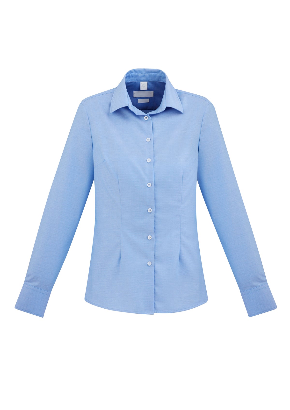 Regent Womens Long Sleeve Shirt - Blue - Front