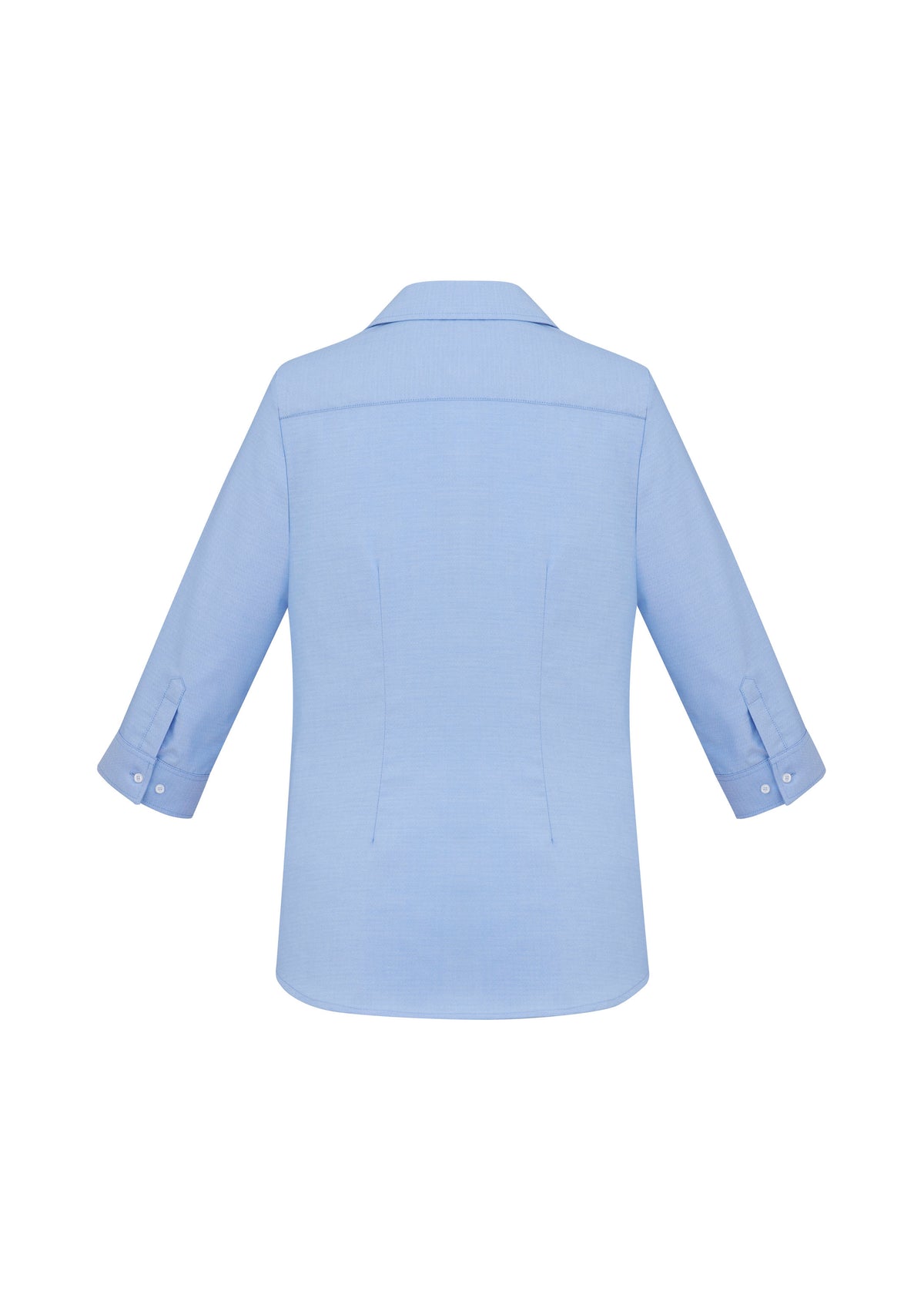 Regent Womens 3/4 Sleeve Shirt - Blue - Back
