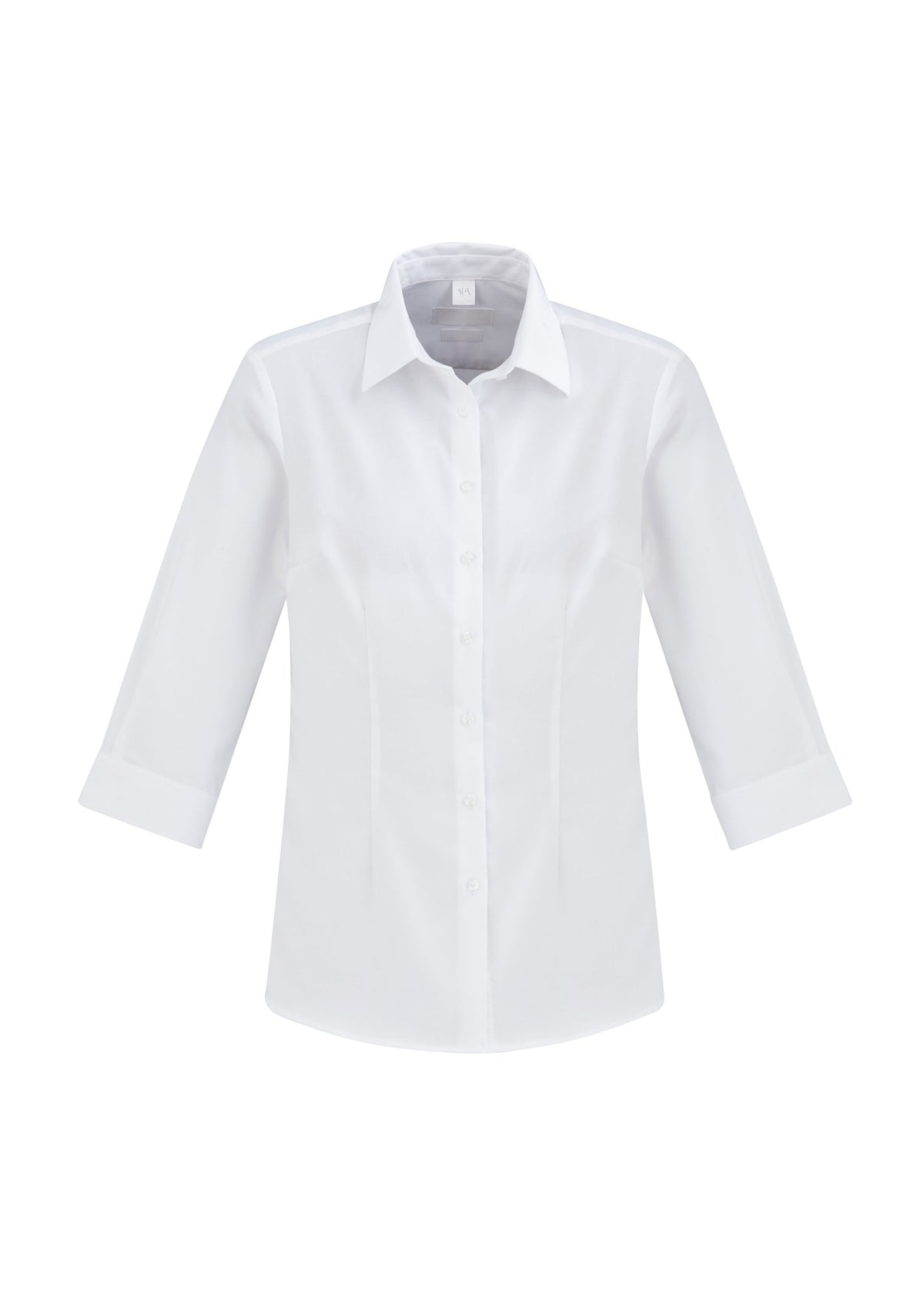 Regent Womens 3/4 Sleeve Shirt - White - Front