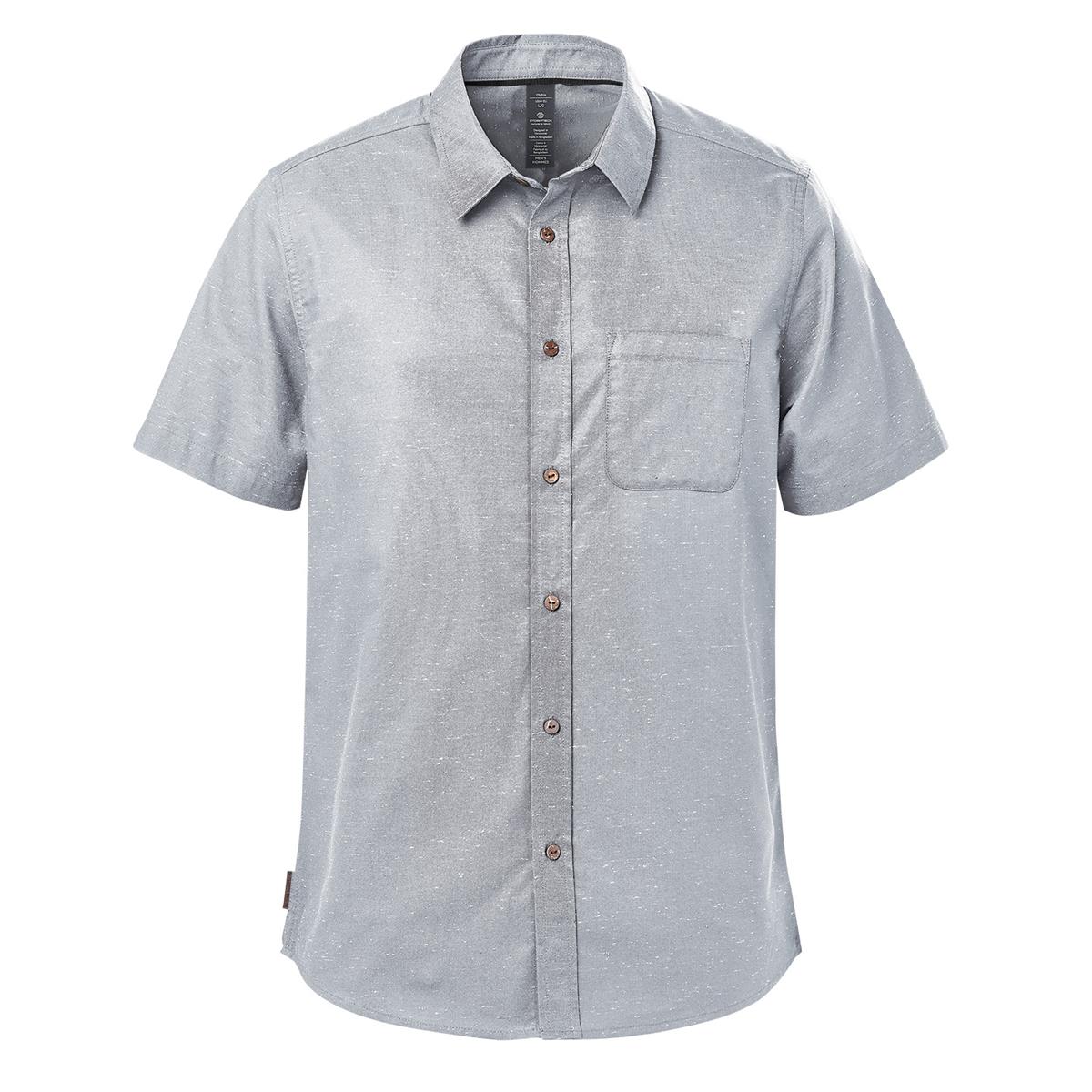 Men's Skeena S/S Shirt - Zinc / White - Front