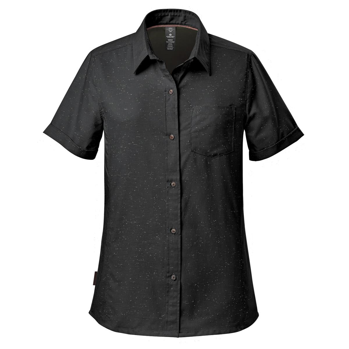 Women's Skeena S/S Shirt - Black / Carbon - Front