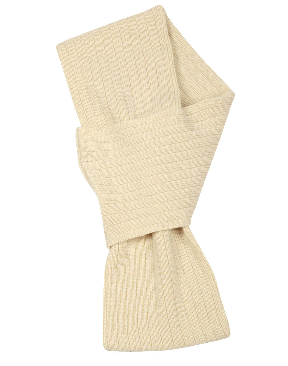 Cable Knit Scarf - Stone - Front