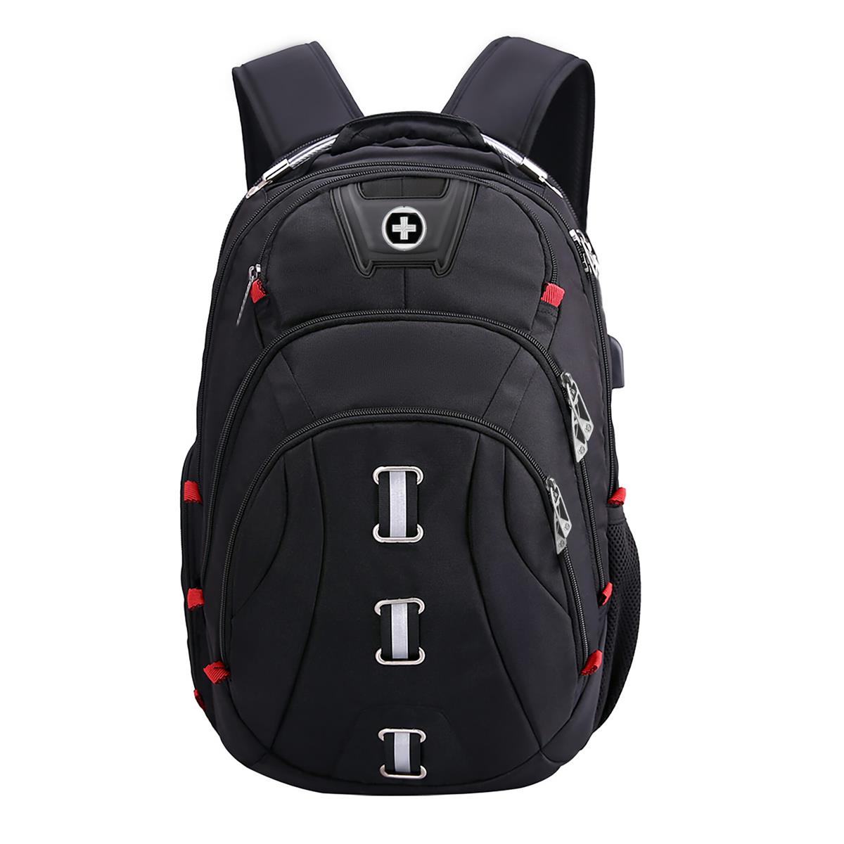 Swissdigital Pixel Backpack - Black - Front