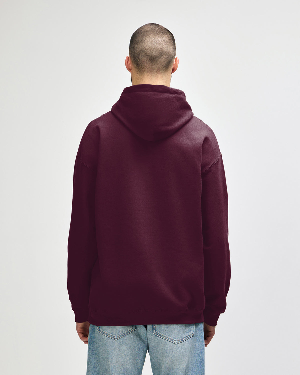 Gildan Softstyle SF500 Hoodie - Maroon - Back