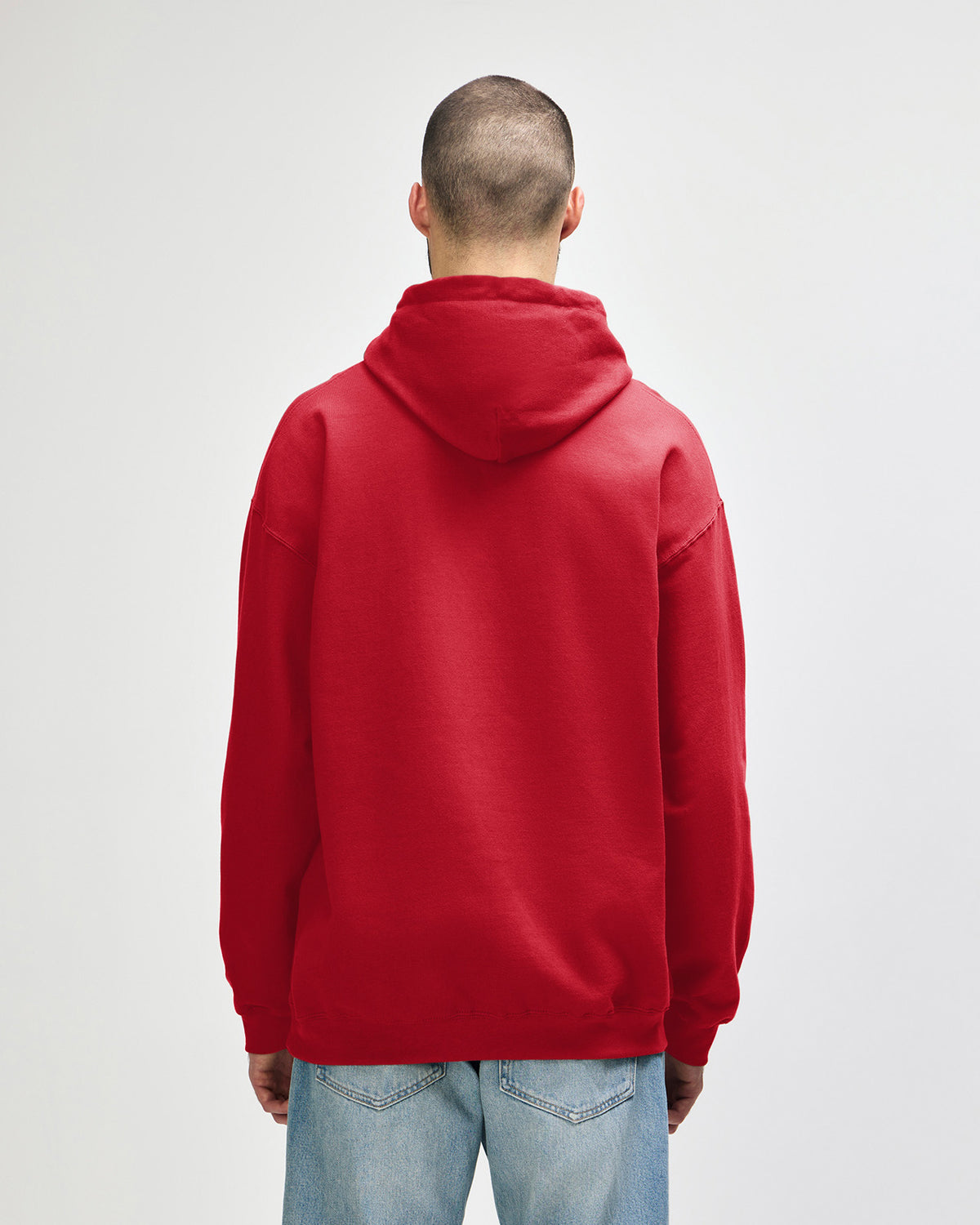 Gildan Softstyle SF500 Hoodie - Red - Back