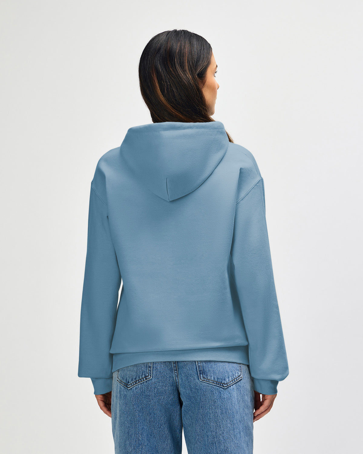 Gildan Softstyle SF500 Hoodie - Stone Blue - Back