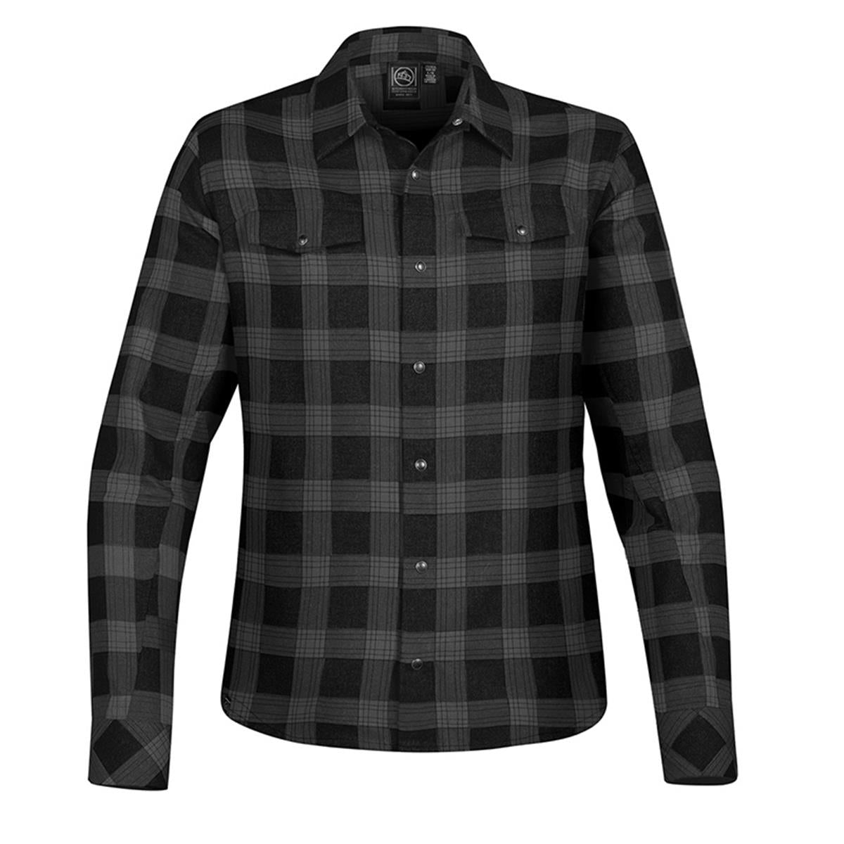 Women's Logan Snap Front Shirt - Carbon Plaid - Front
