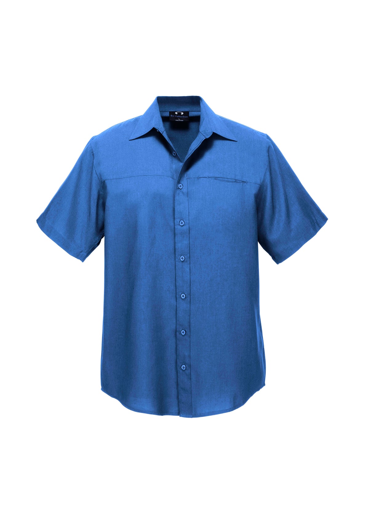 Oasis Mens Short Sleeve Shirt - Electric Blue - Front