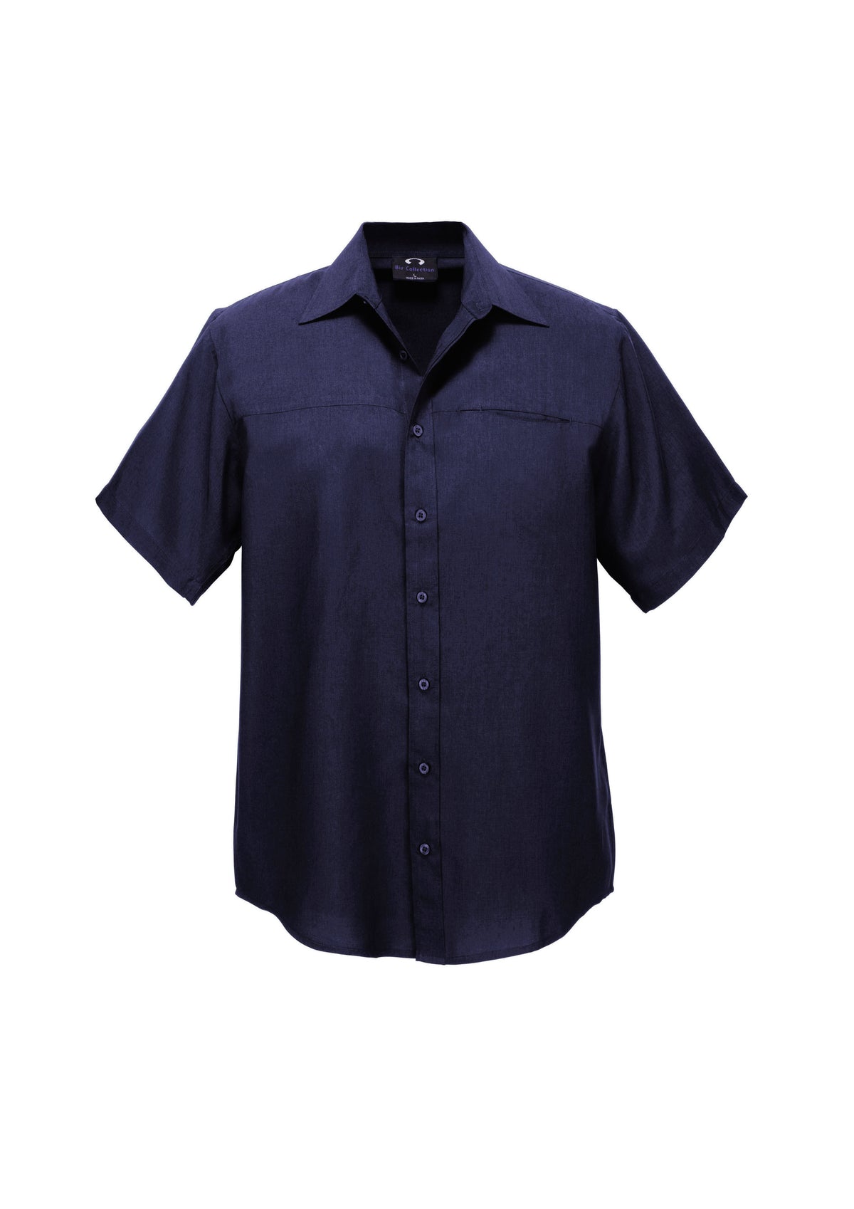 Oasis Mens Short Sleeve Shirt - Navy - Front