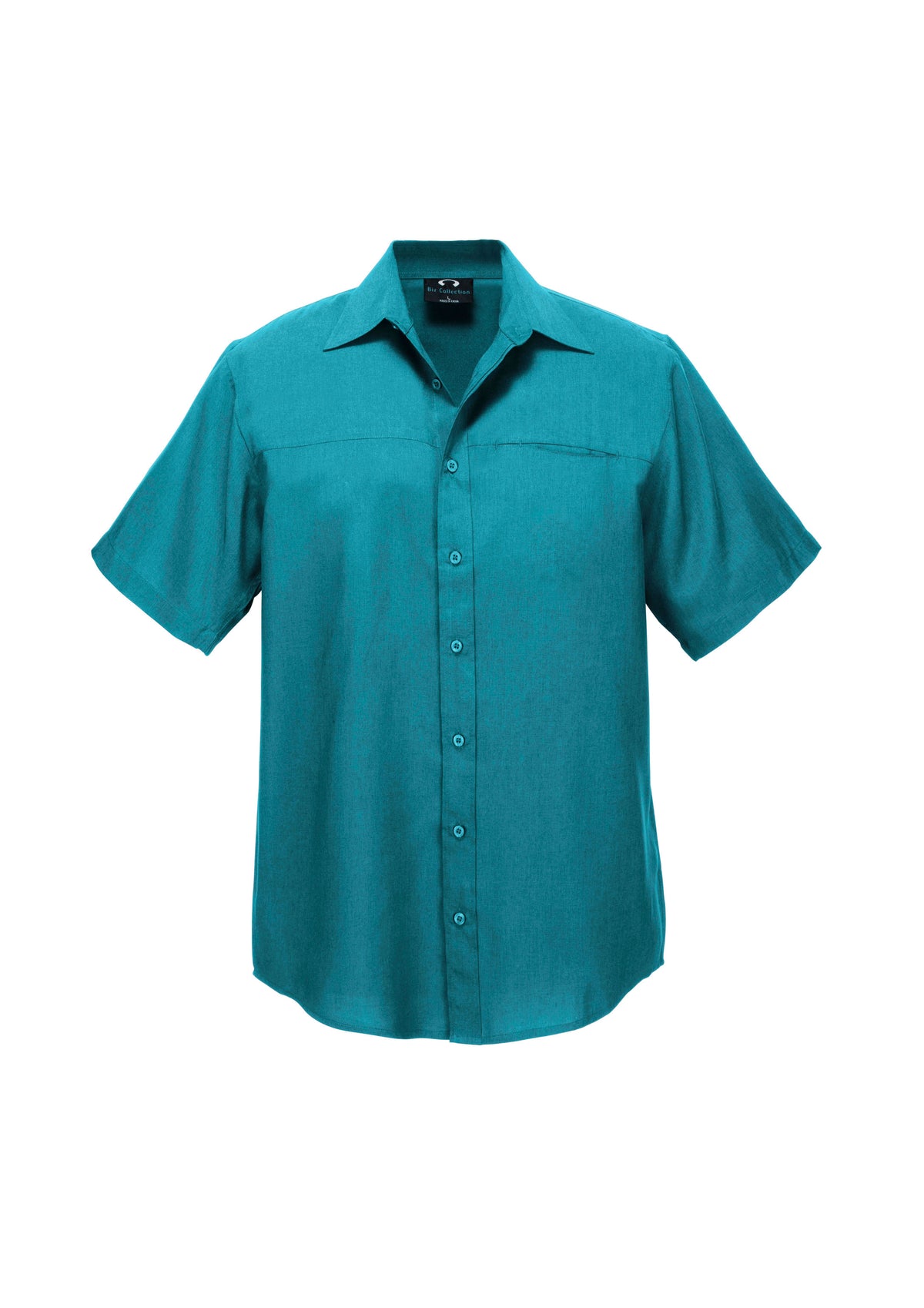 Oasis Mens Short Sleeve Shirt - Teal - Front