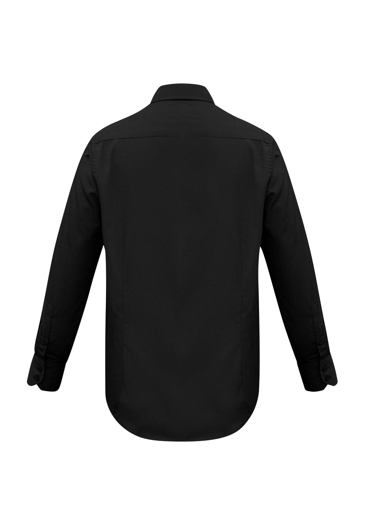 Metro Mens Long Sleeve Shirt - Black - Back